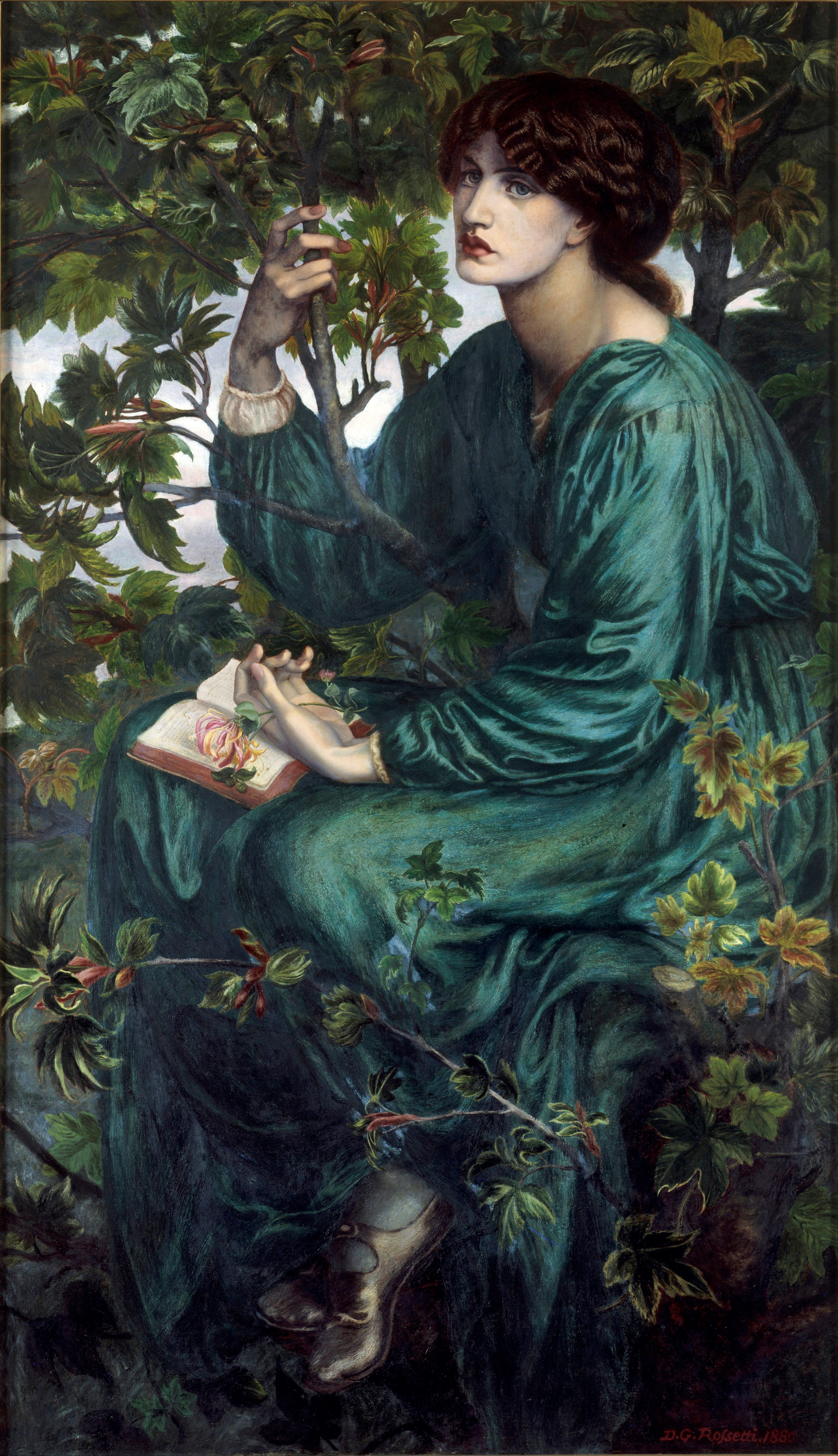 Sogno ad occhi aperti by Dante Gabriele Rossetti - 1880 - 158,7 x 92,7 cm  