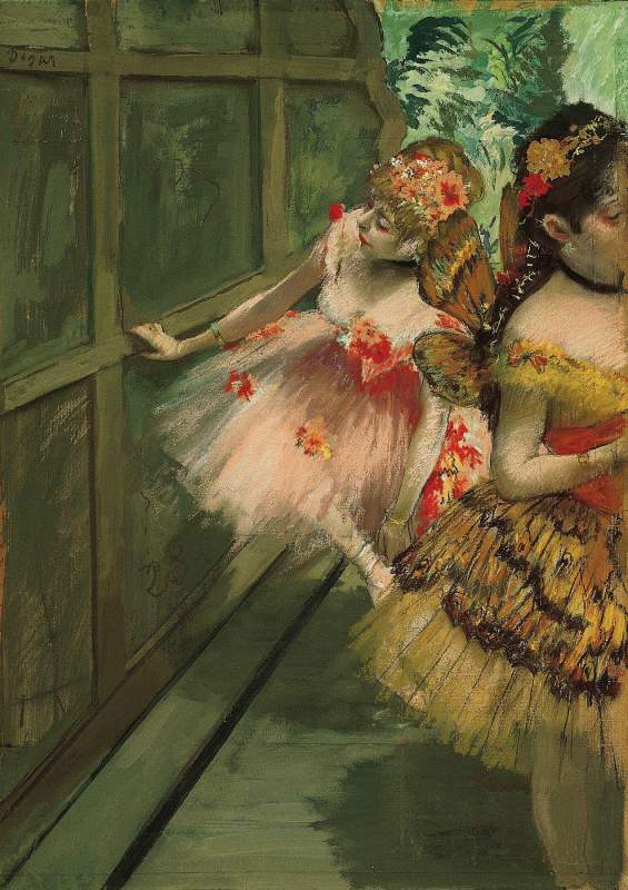 羽を身につけた踊り子たち by Edgar Degas via DailyArt mobile app