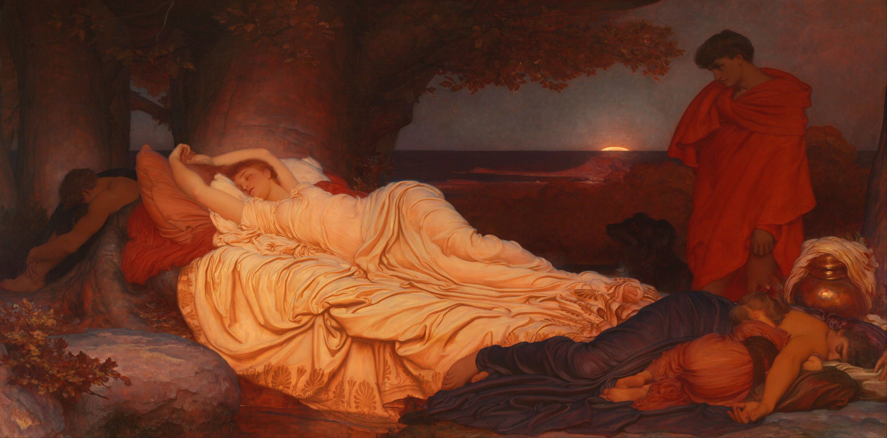 Cymon i Ifigenia by Frederic Leighton - 1884 - 390 x 218,4 cm 