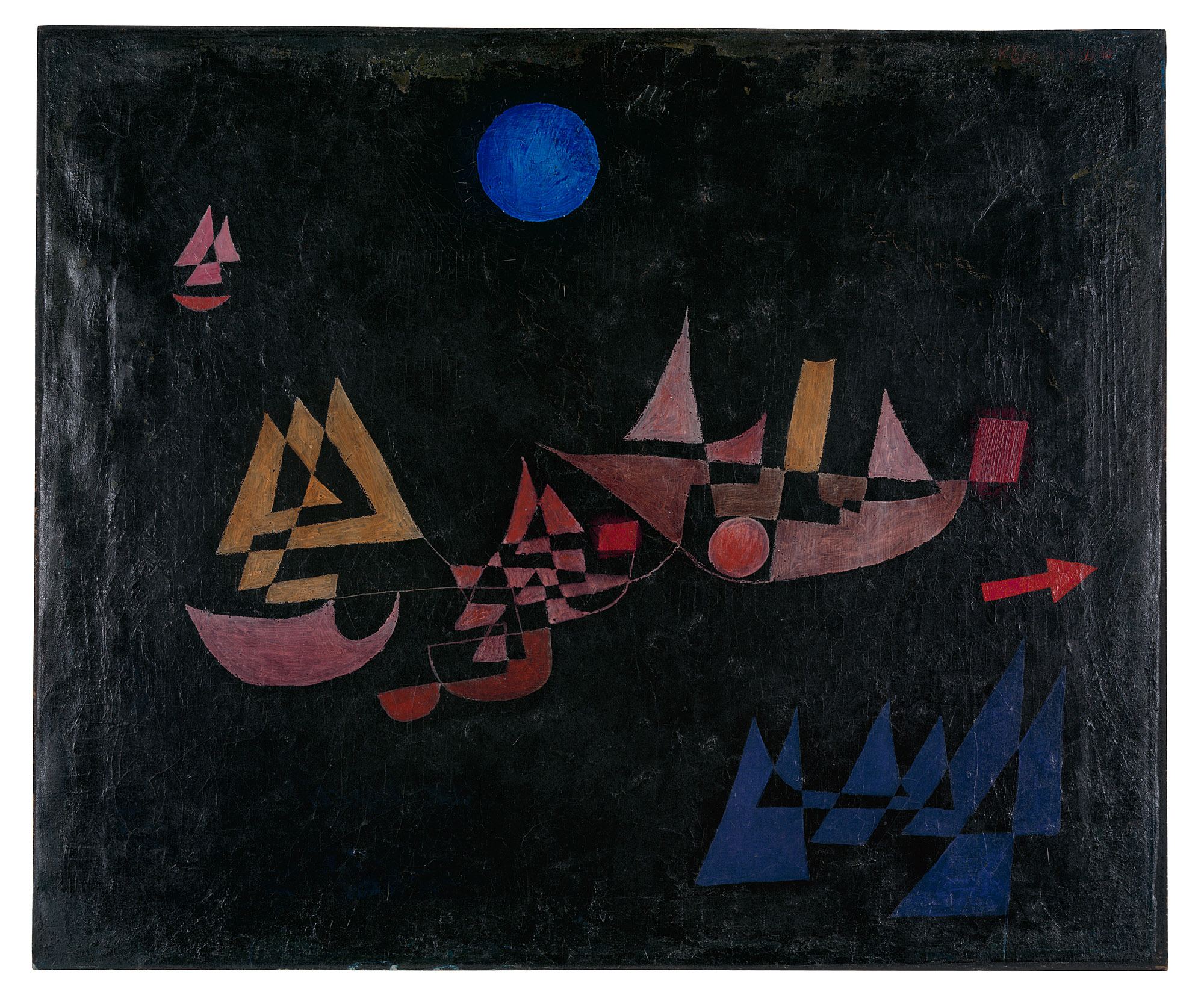 Odplouvání lodí by Paul Klee - 1927 - 50 x 60 cm  
