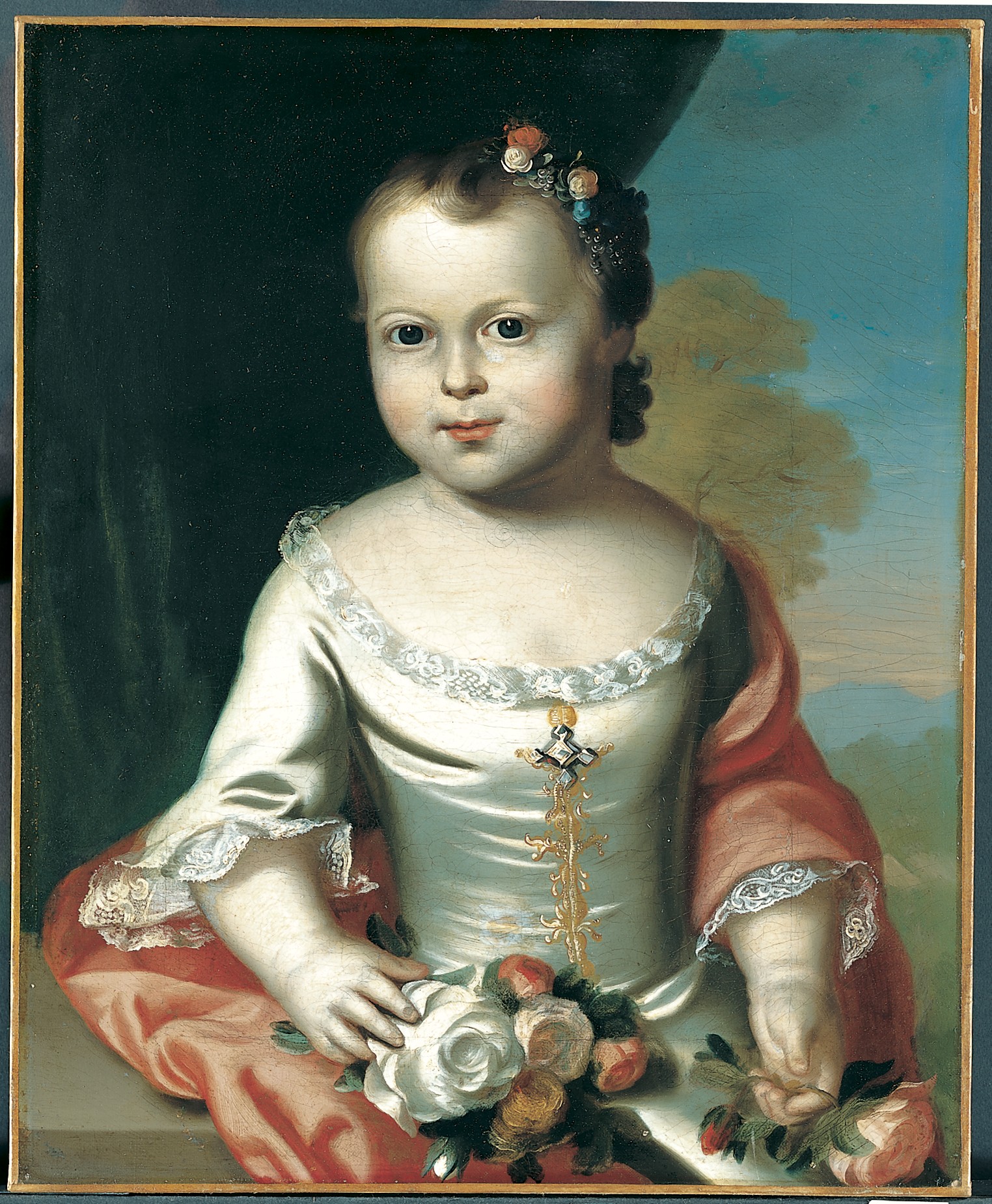 伊丽莎白·格莱里夫 by 约翰·辛格尔顿 科普利 - 1753–54 - 54.6 x 45.1 cm 