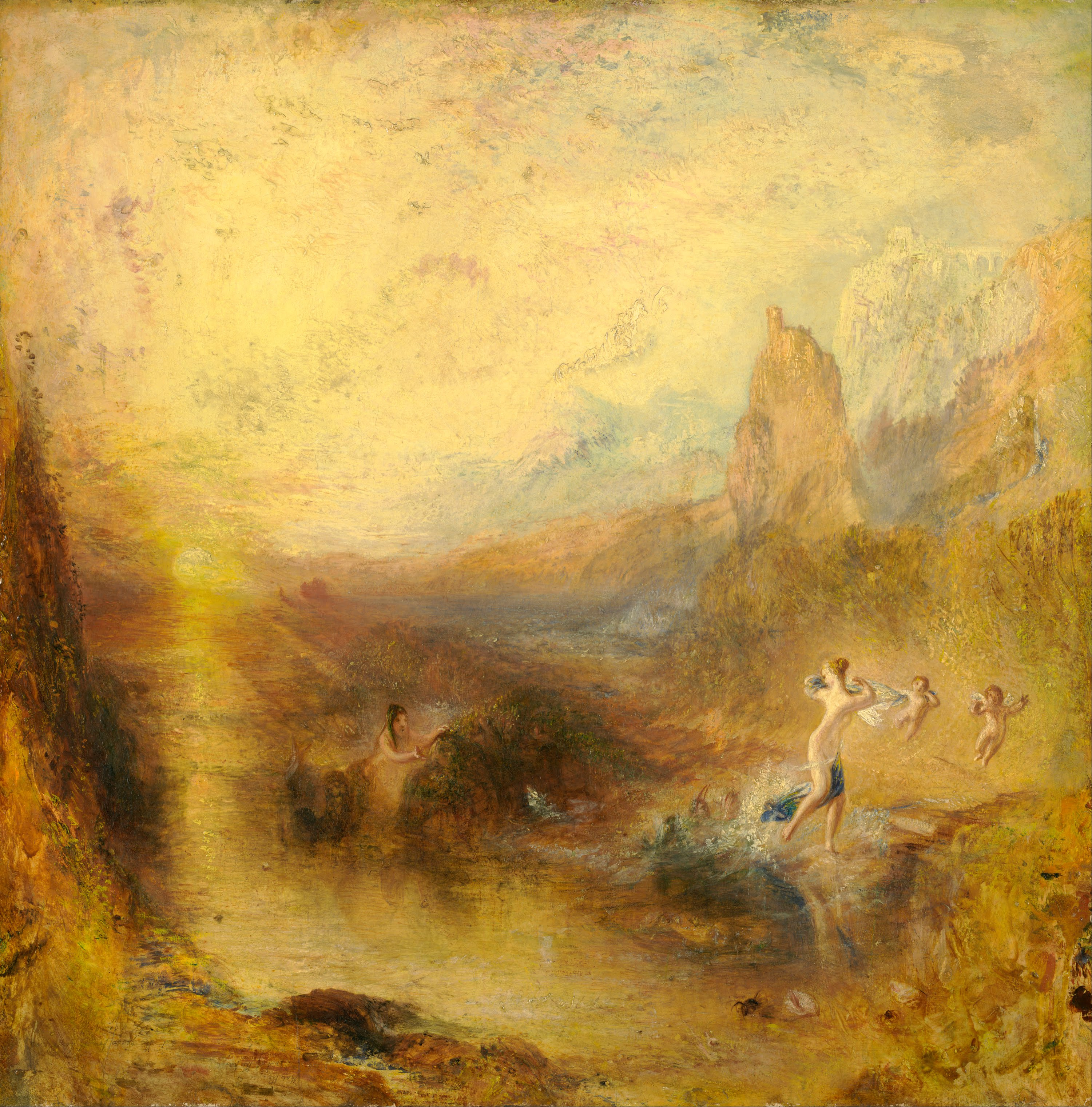 格勞科斯和斯庫拉 by Joseph Mallord William Turner - 1841 - 78.3 x 77.5 cm 