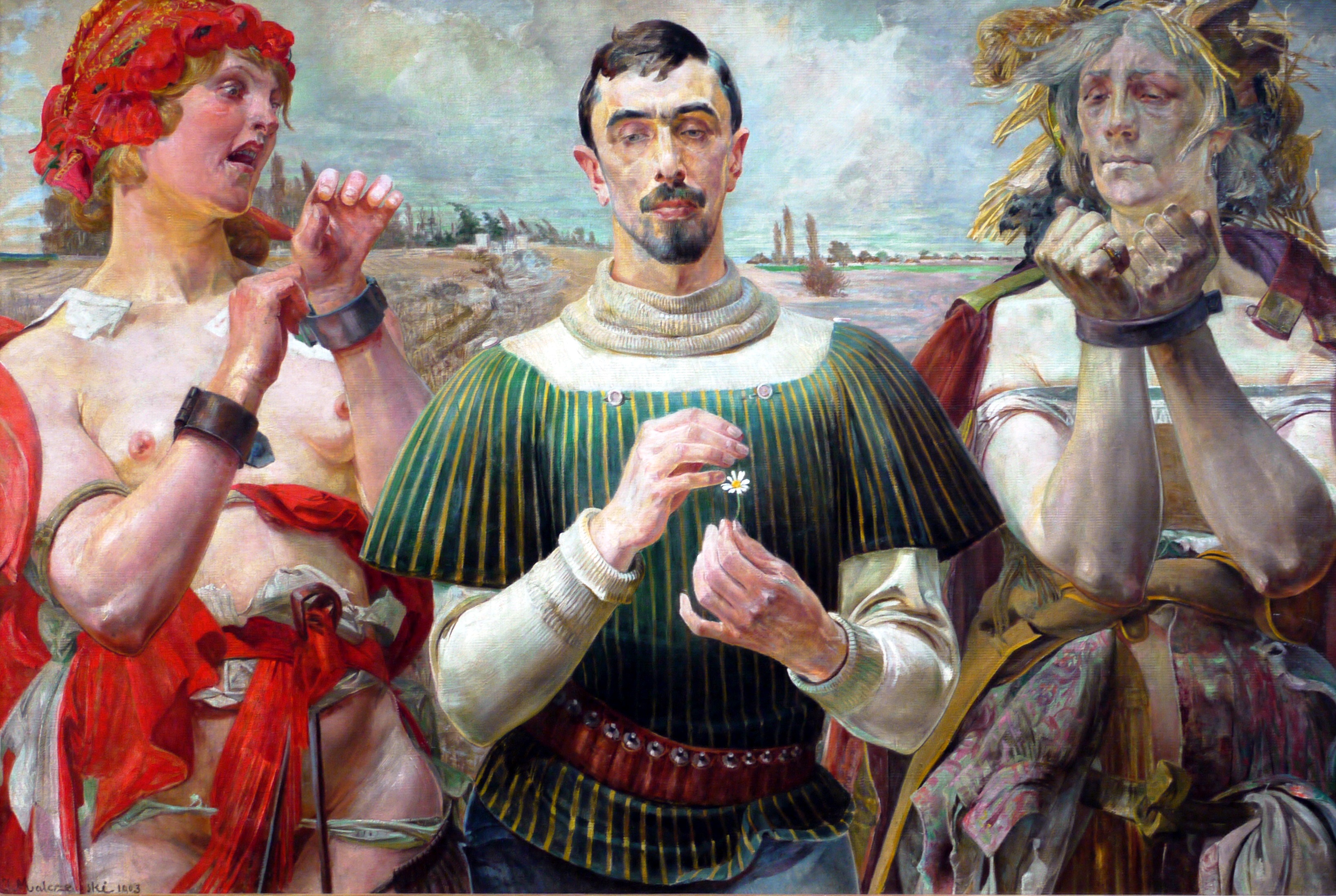 Het portret van Alexander Wielopolski by Jacek Malczewski - 1903 - 100 × 149 cm 