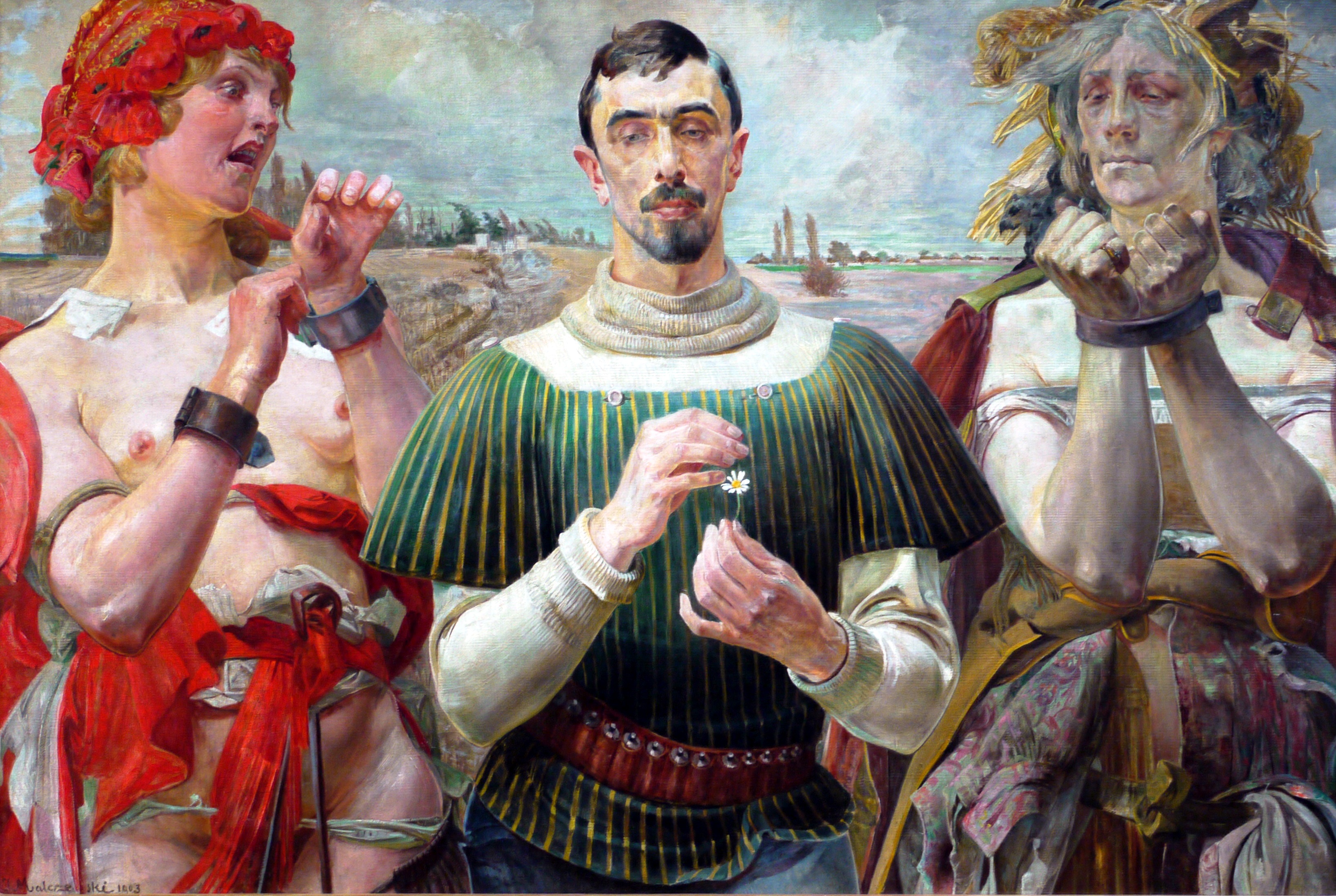 Портрет Олександра Велопольського by Jacek Malczewski - 1903 - 100 х 149 см 