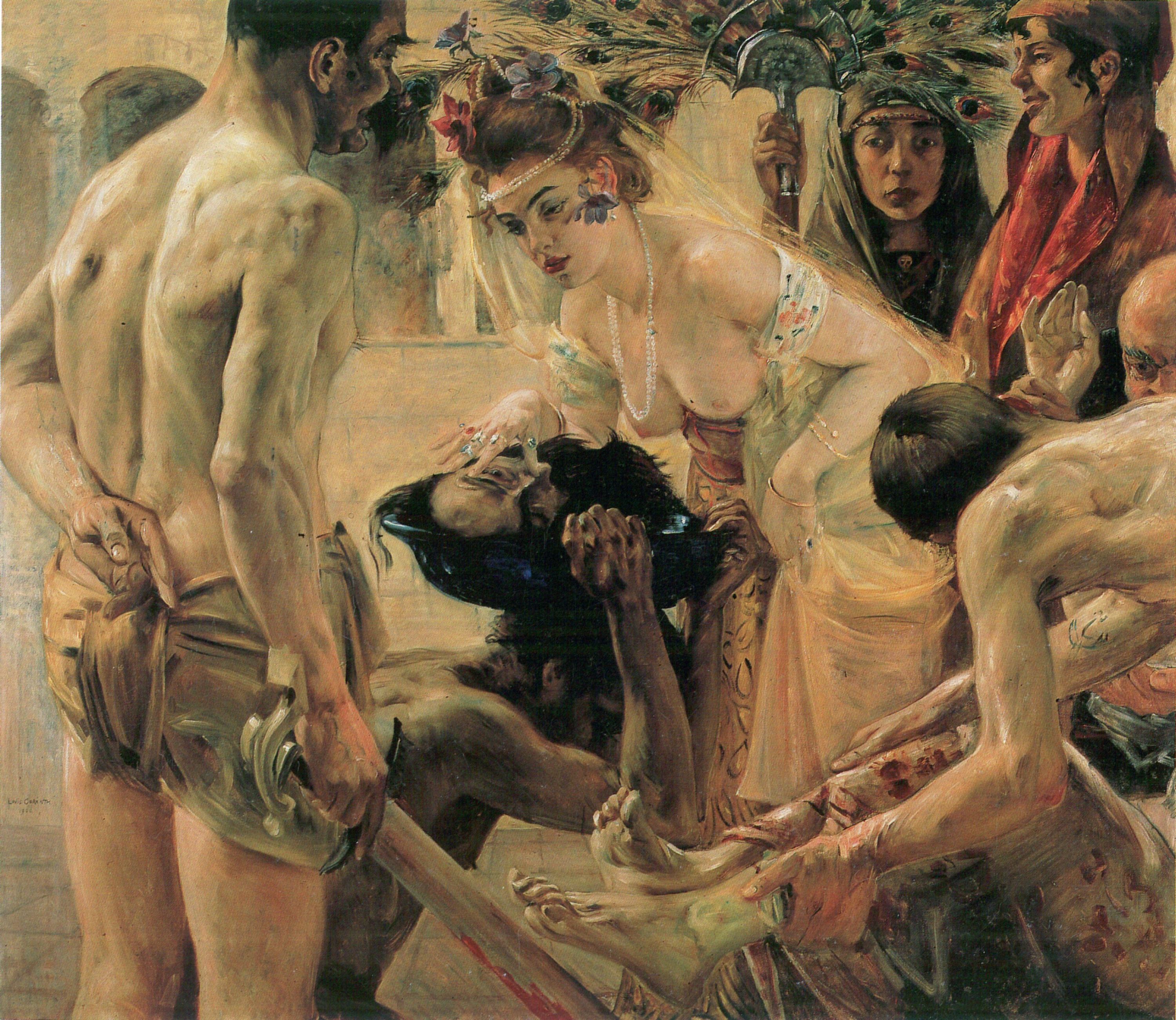 Salomè II by Lovis Corinth - 1889 - 76,2 x 83,5 cm 
