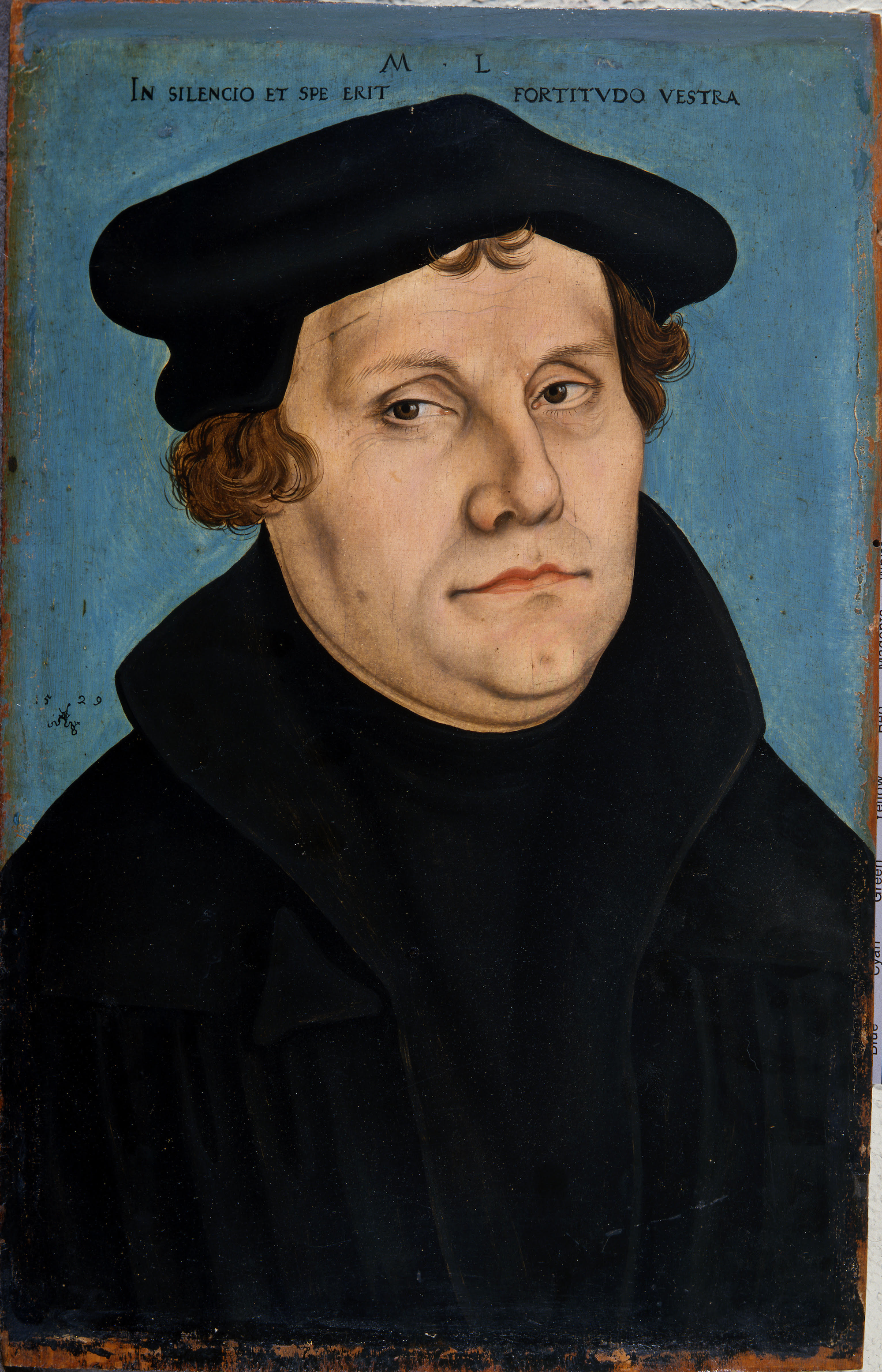Maarten Luther by Lucas Cranach de Oudere - 1529 - 38,3 X 24 cm 