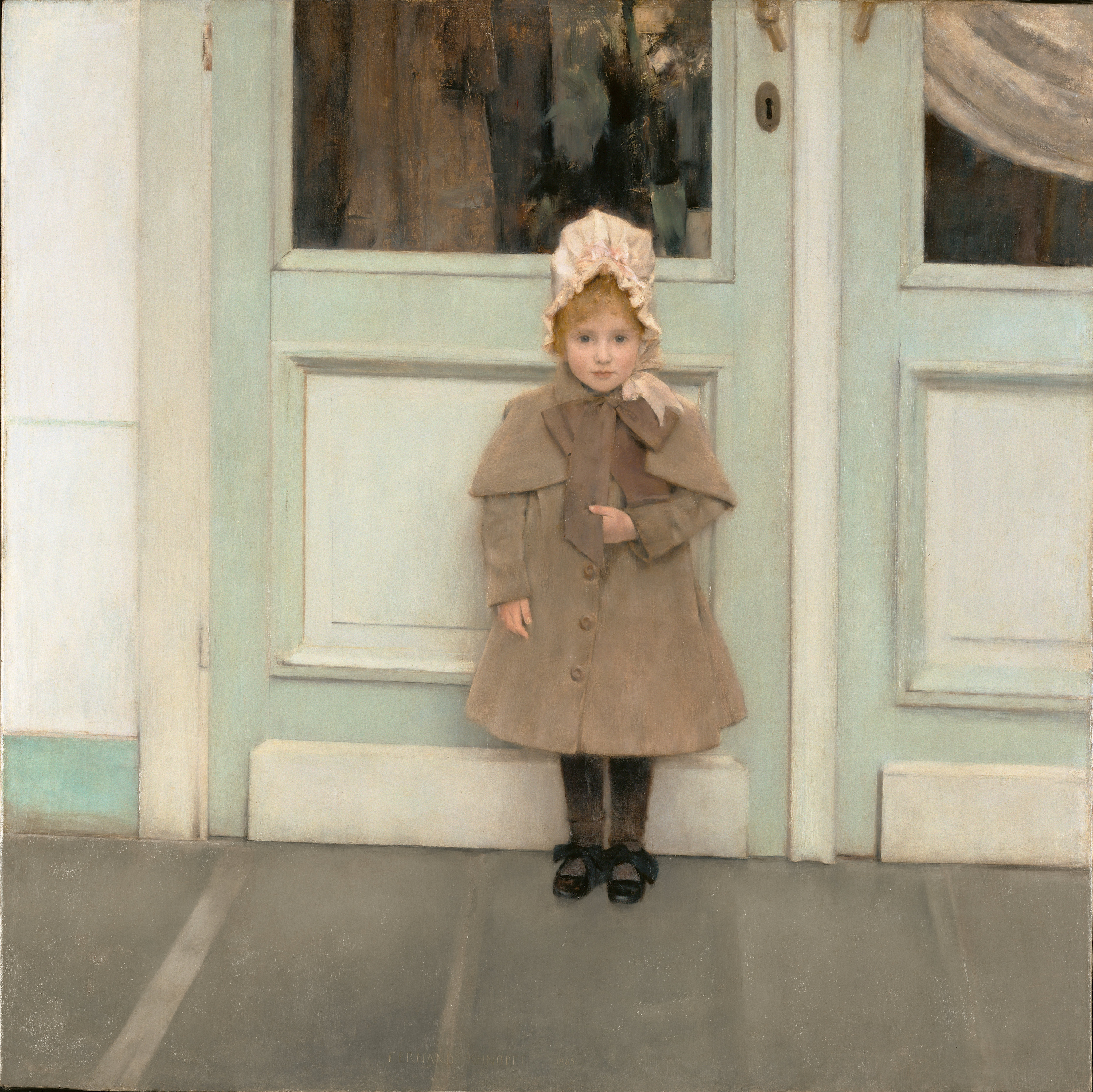 珍妮·可菲尔 by 弗尔南· 科诺普夫 - 1885 - 80 x 80 cm 保罗·盖蒂博物馆