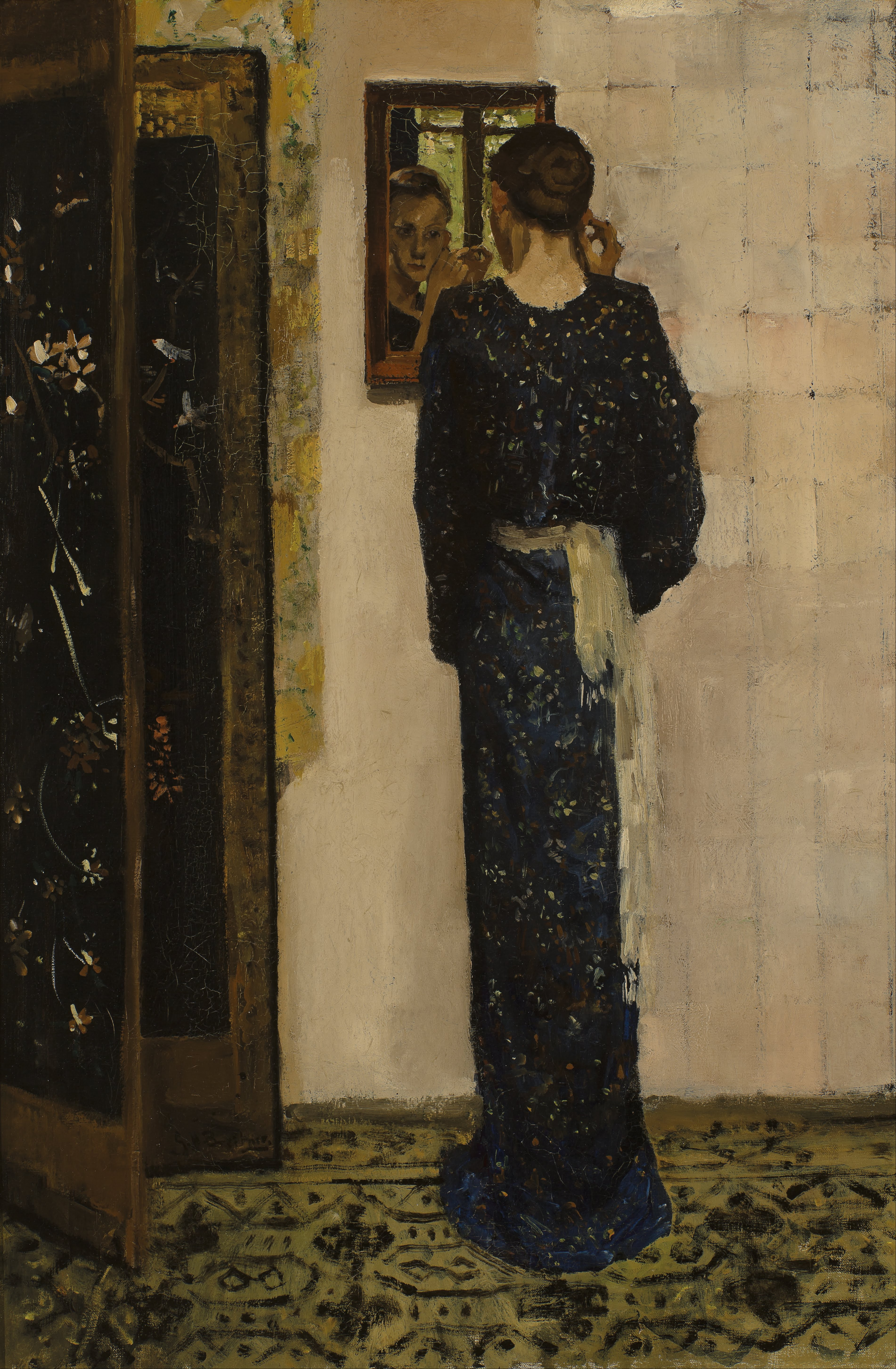 De oorbel by George Hendrik Breitner - 1893 - 57,5 x 84,5 cm Museum Boijmans Van Beuningen