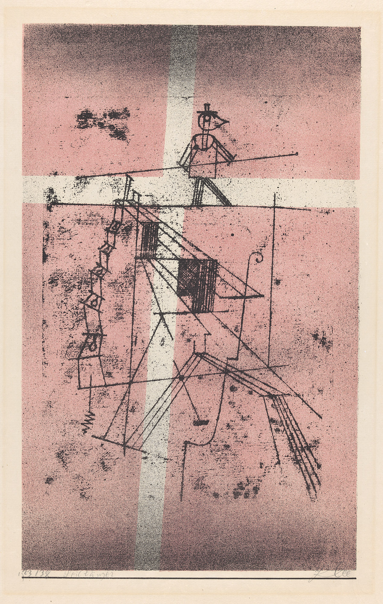 Linoskoczek by Paul Klee - 1923 - 48,7 x 32,2 cm  