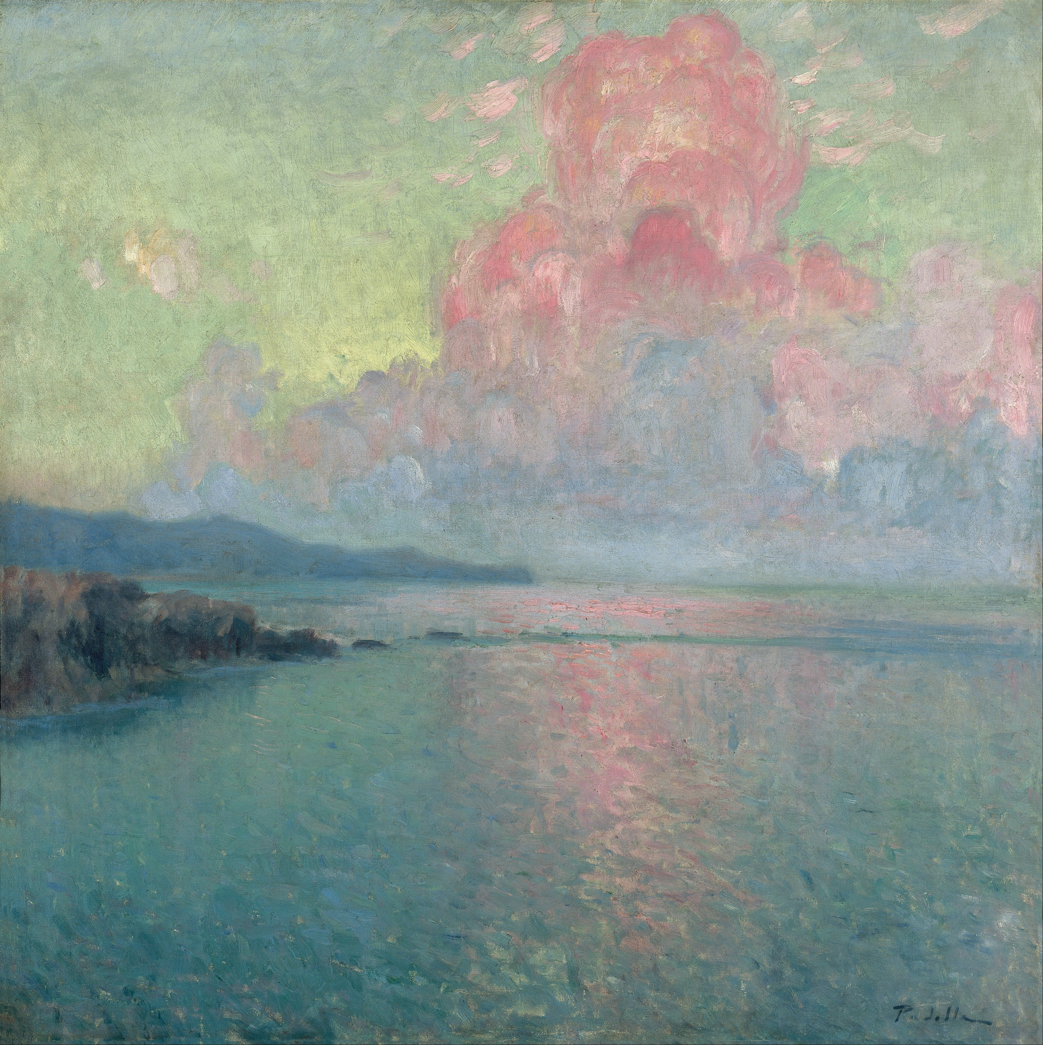 海と空 by Rafael Martínez Padilla - 1907年 - 100 x 100 cm 