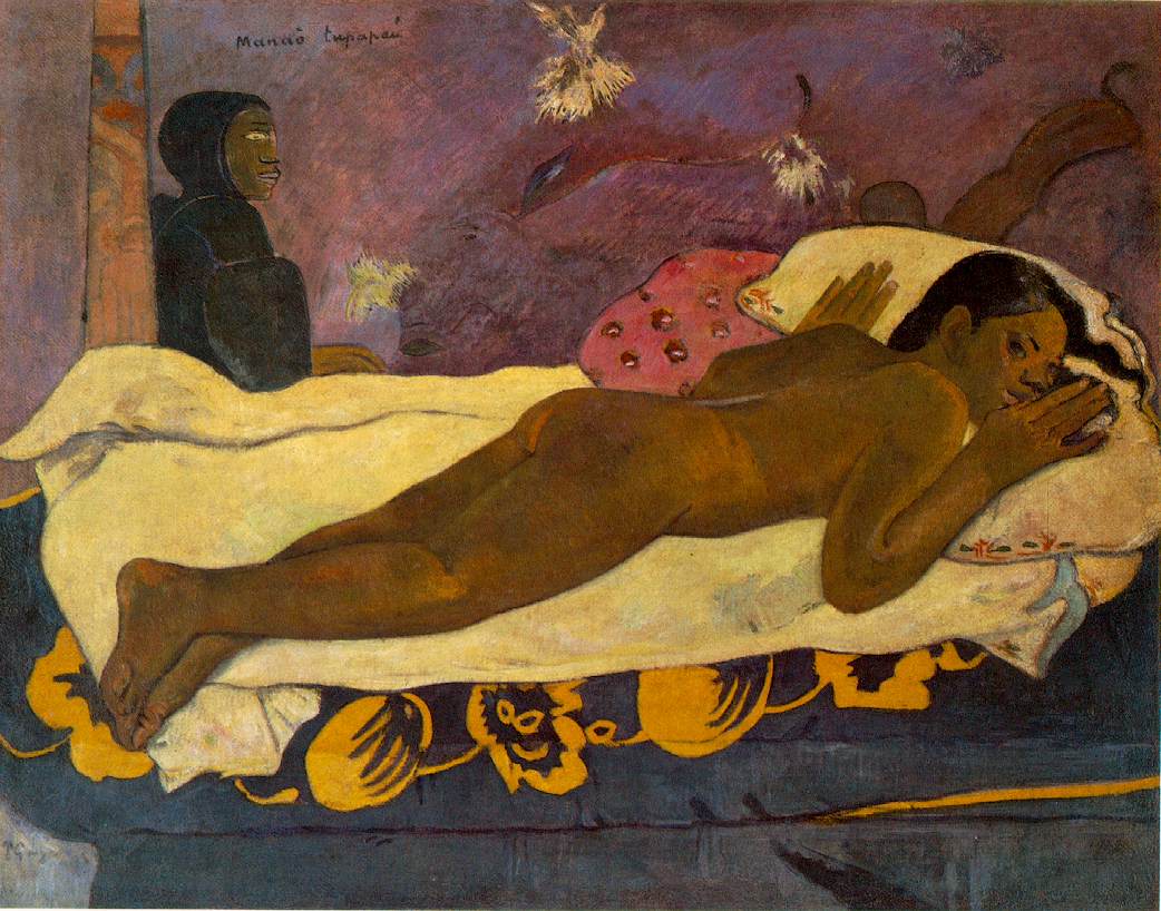 El espíritu de los muertos en vela by Paul Gauguin - 1892 Museo Albright-Knox