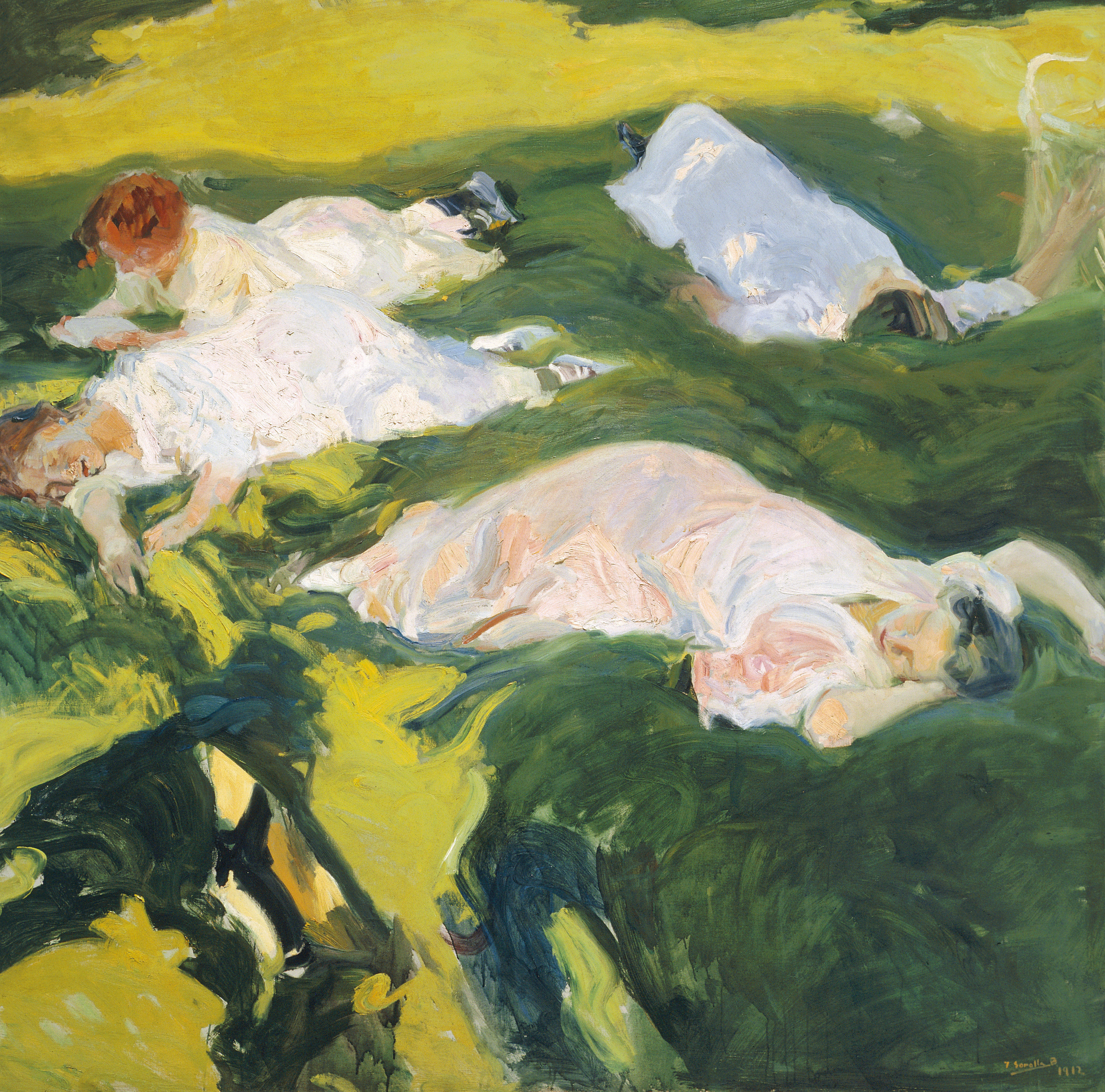 La sieste by Joaquín Sorolla - 1911 