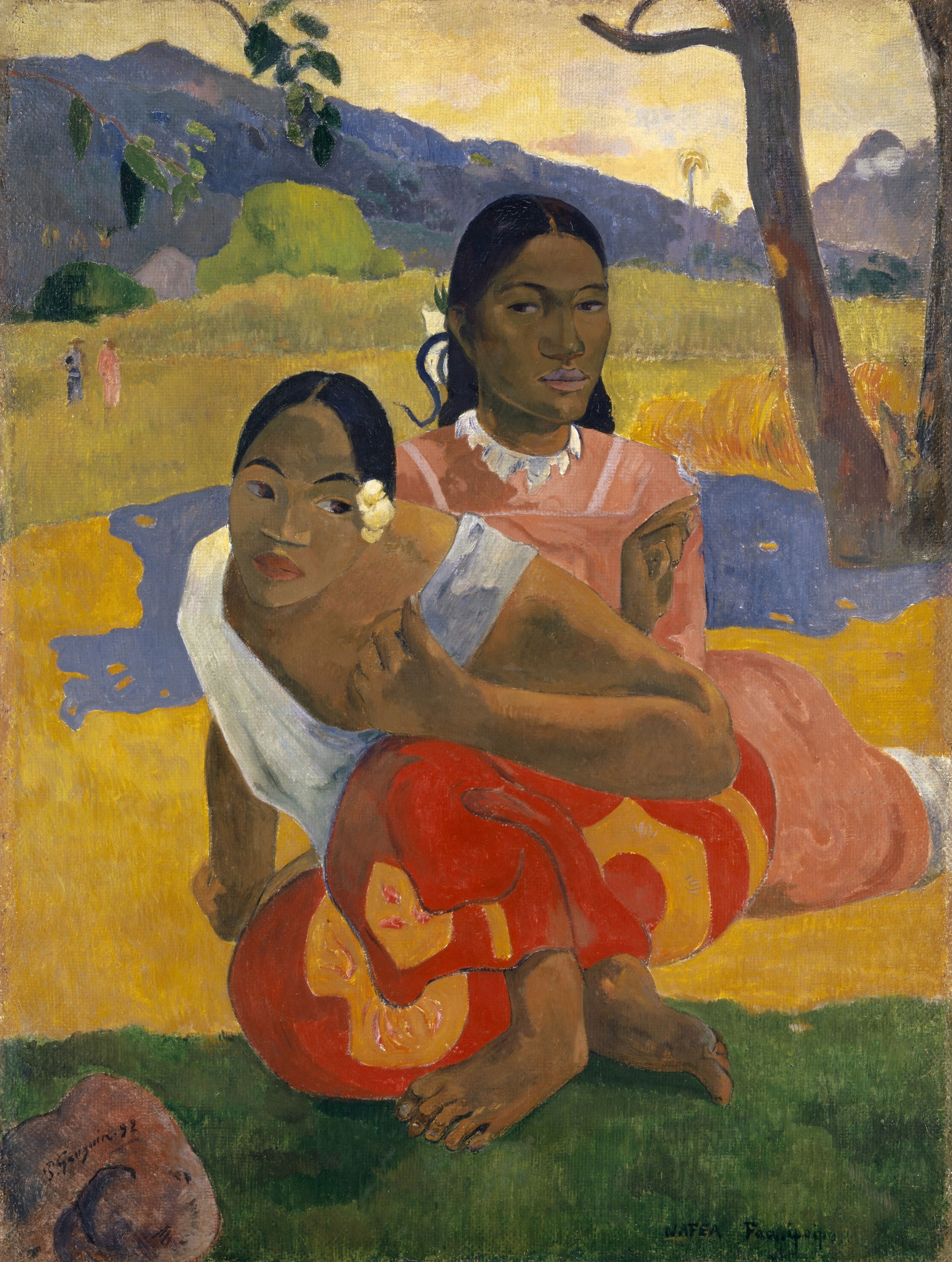 Kiedy mnie poślubisz? by Paul Gauguin - 1892 - 101cm x 77 cm 