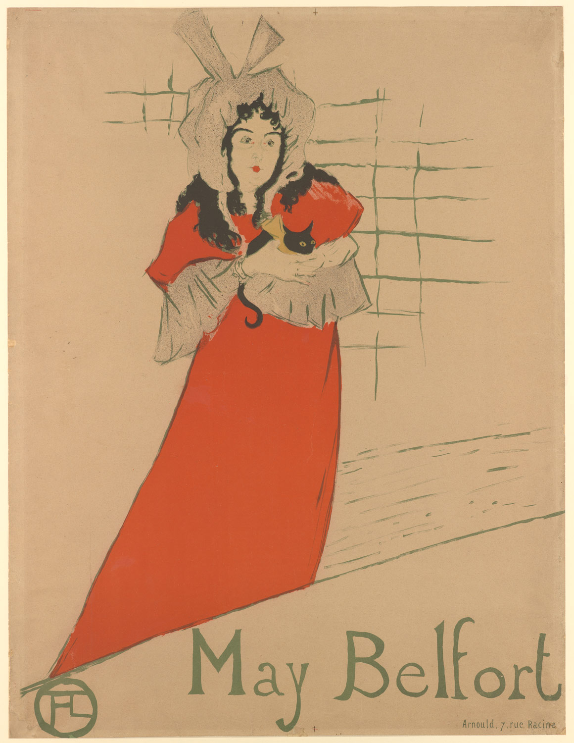 梅·贝尔福 by 亨利 劳特累克 - 1895 - 62 x 80 cm 