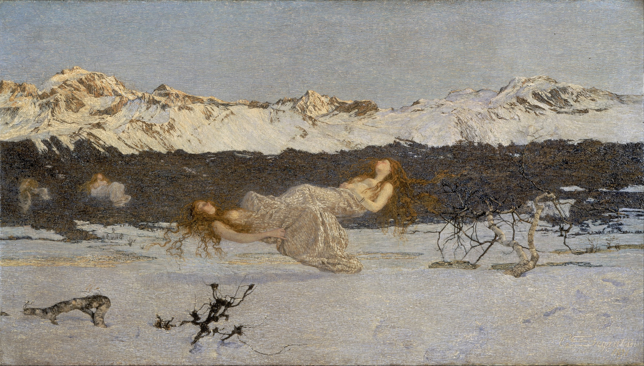 Наказание похоти by Giovanni Segantini - 1891 - 172.8 x 99 cm 