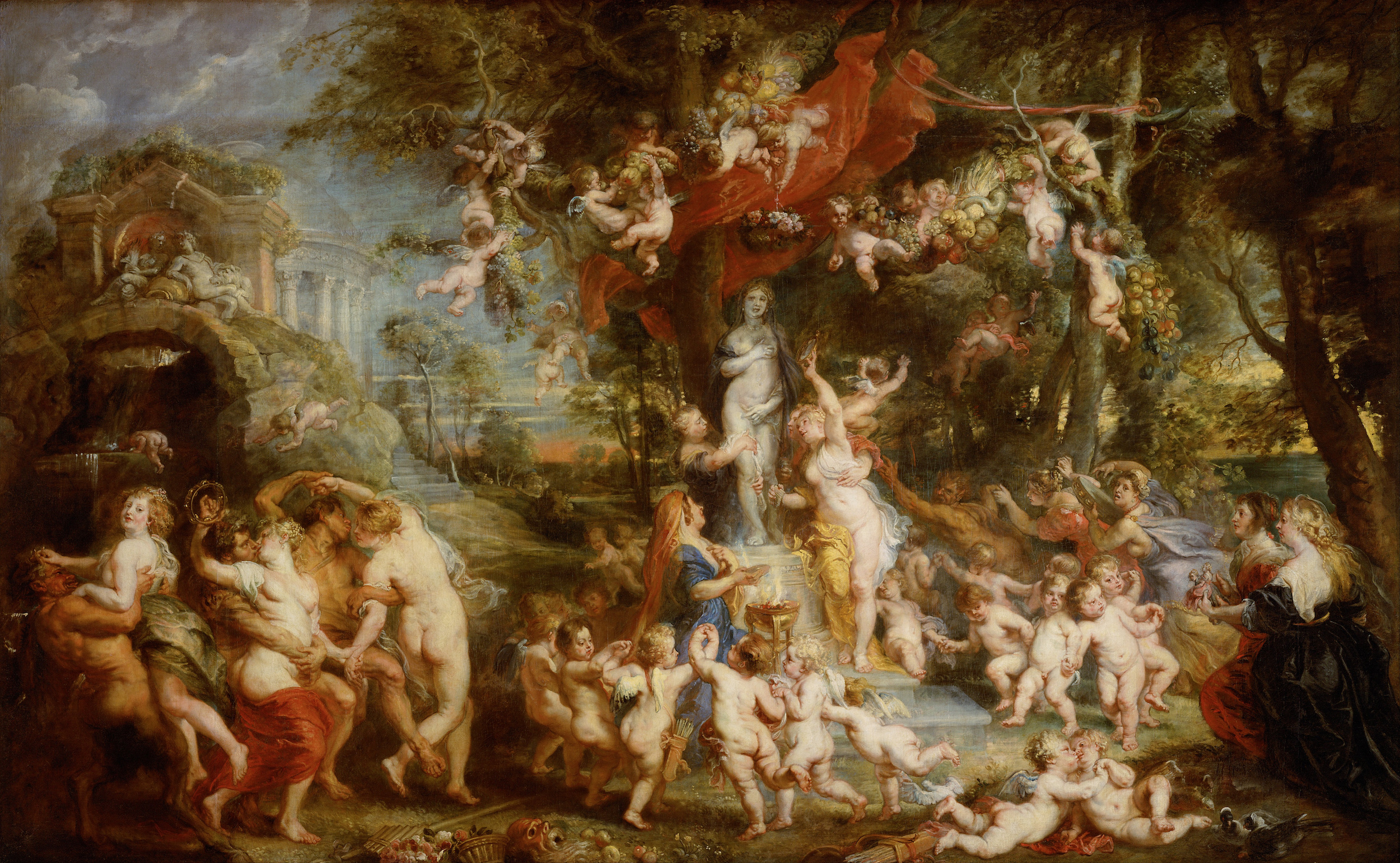 Het feest van Venus by Peter Paul Rubens - ca. 1636/37 - 350 x 217 cm Kunsthistorisches Museum