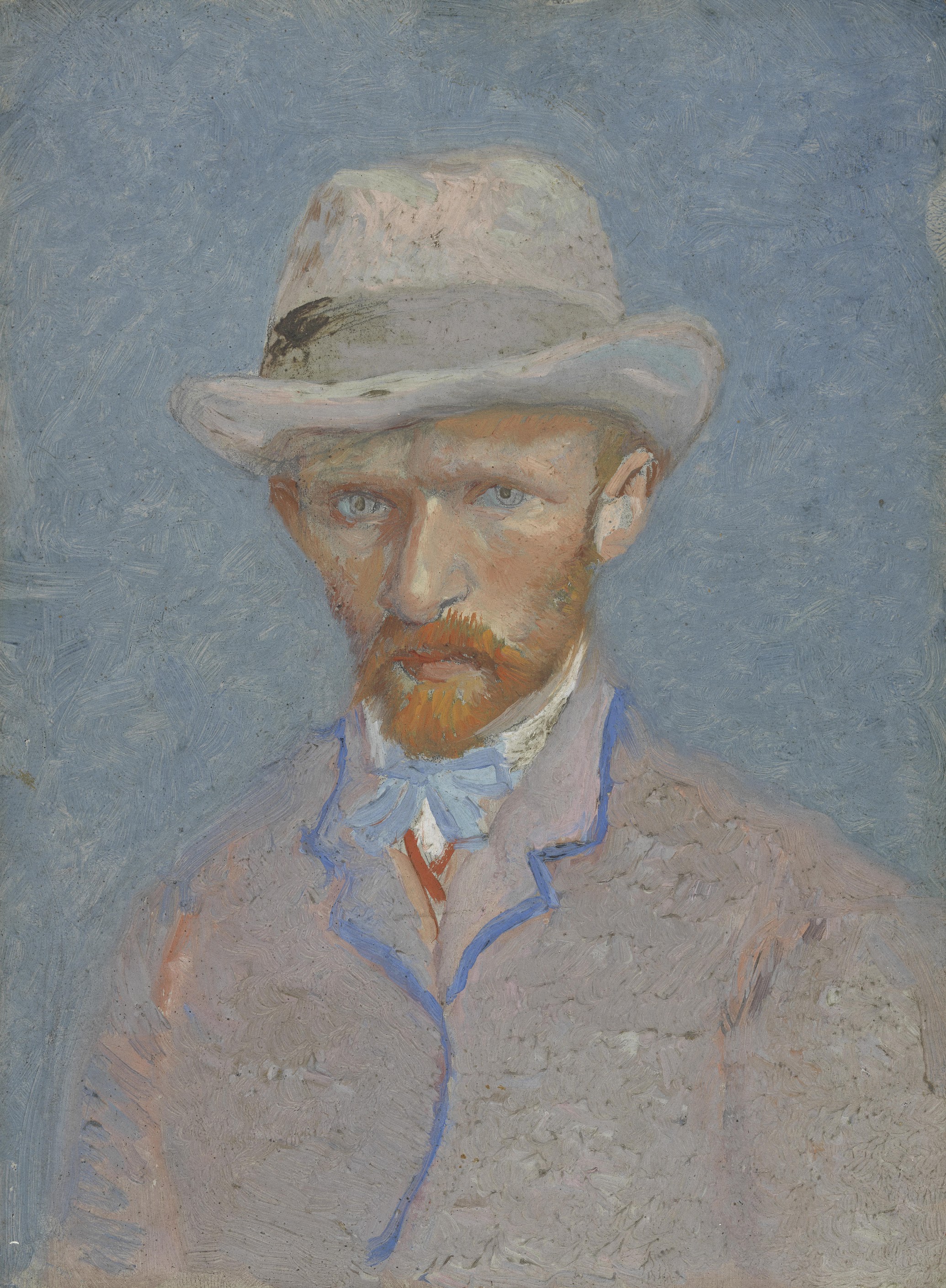 Zelfportret by Vincent Van Gogh - zomer 1887  - 19.0 cm x 14.1 cm Van Gogh Museum
