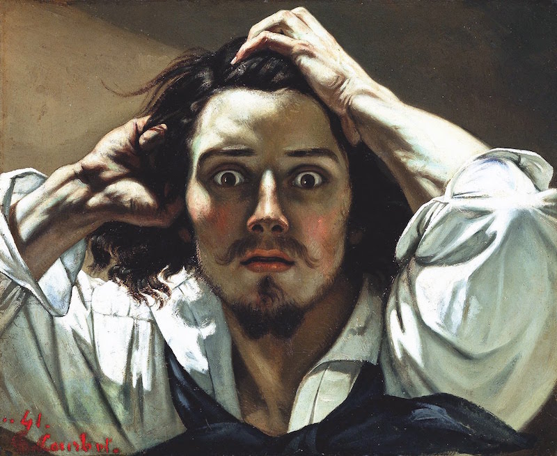 Self-Portrait (The Desperate Man) by Gustave Courbet - 1844–1845 - 45 cm x 55 cm private collection