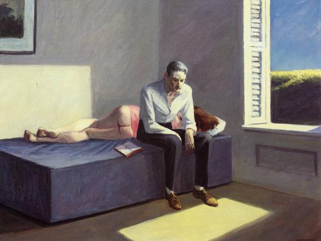 Excursie naar de Filosofie by Edward Hopper - 1959 - 98 × 44 cm 