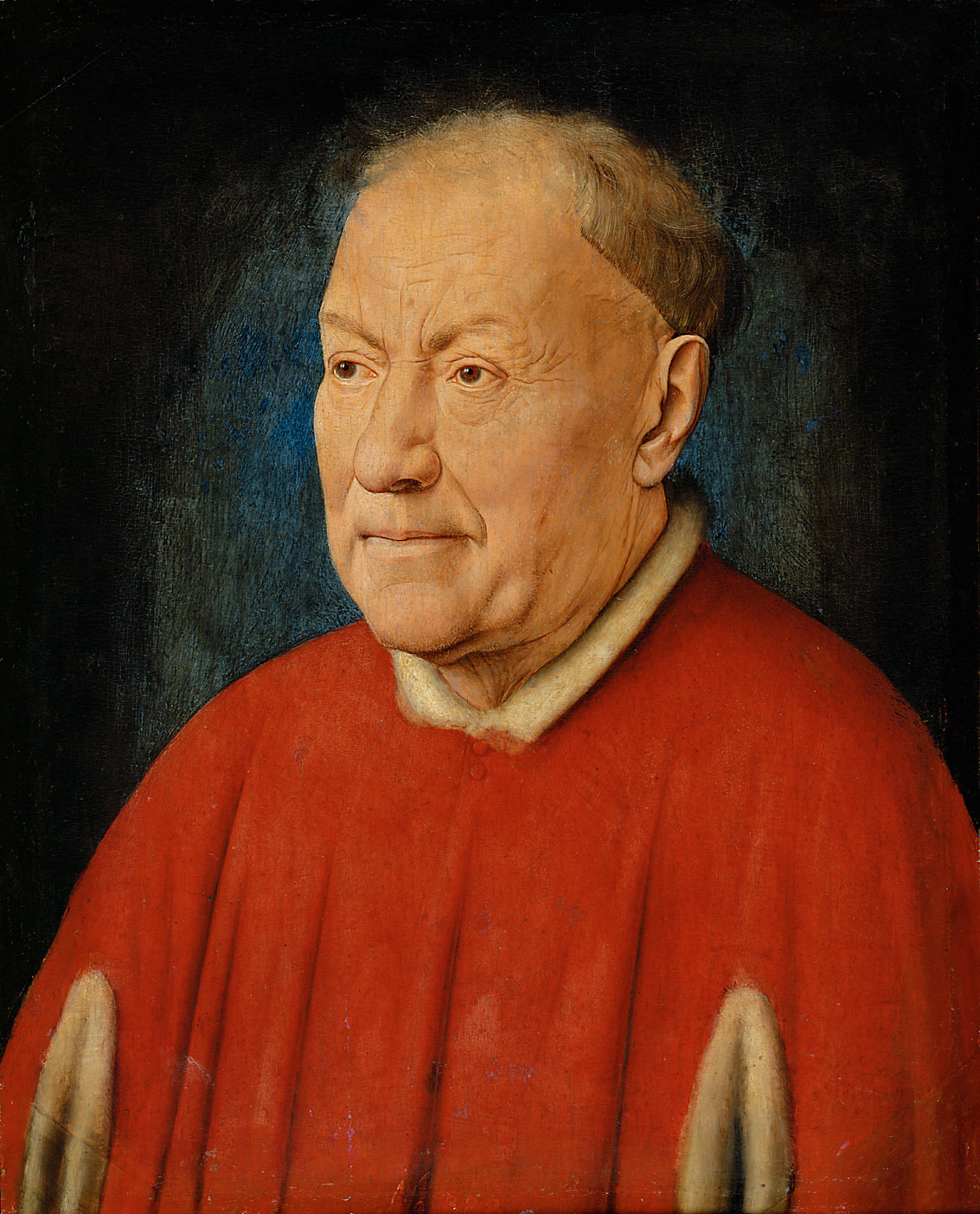 Kardinál Niccolo Albergati by Jan van Eyck - mezi 1380-90 - 34,1 x 27,3 cm 