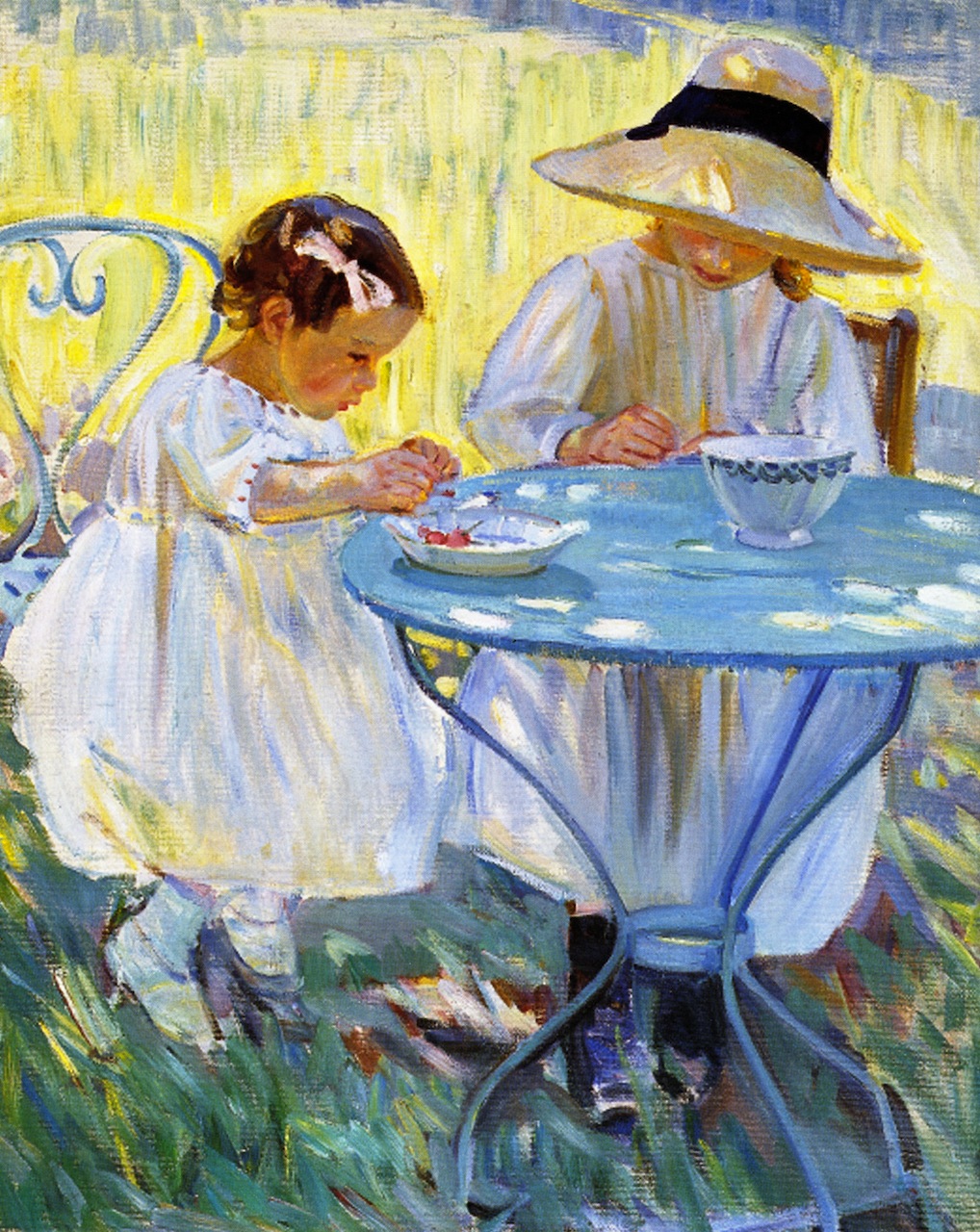 Cherry Time by Helen Galloway McNicoll - circa 1912 - - McMichael Canadian Art Collection