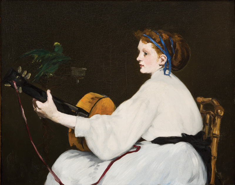 La guitarrista by Édouard Manet - 1866 Museo Hill-Stead