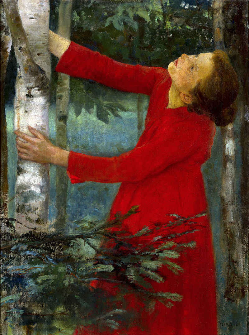 鸟鸣 by 卡罗利 · 费伦齐 - 1893 - 106 x 78 cm 匈牙利国家美术馆