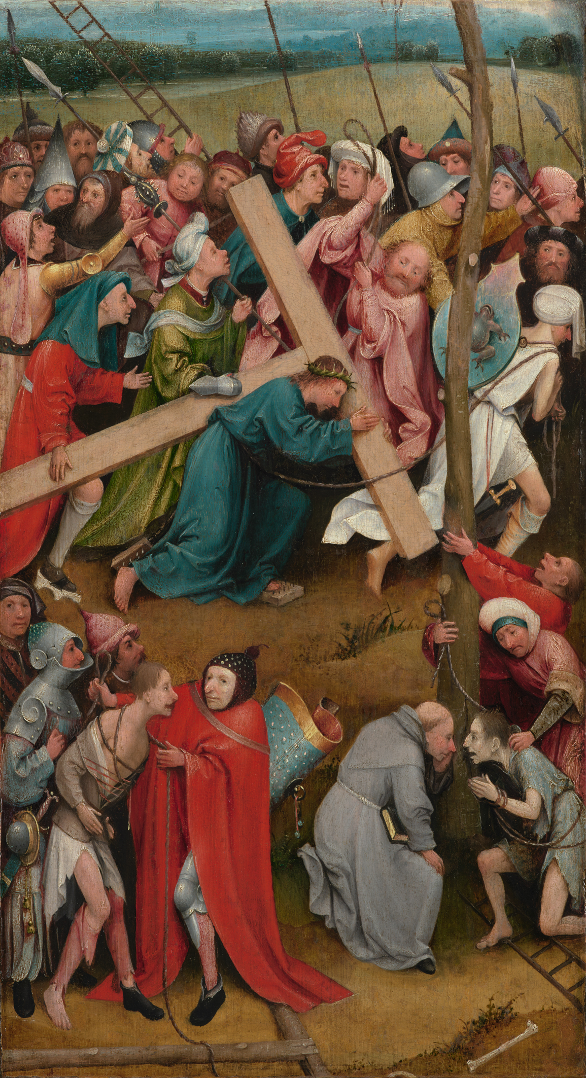 Ο Χριστός κουβαλώντας τον Σταυρό by Ιερώνυμος Μπος - 1480/90 - 57 cm × 32 cm 