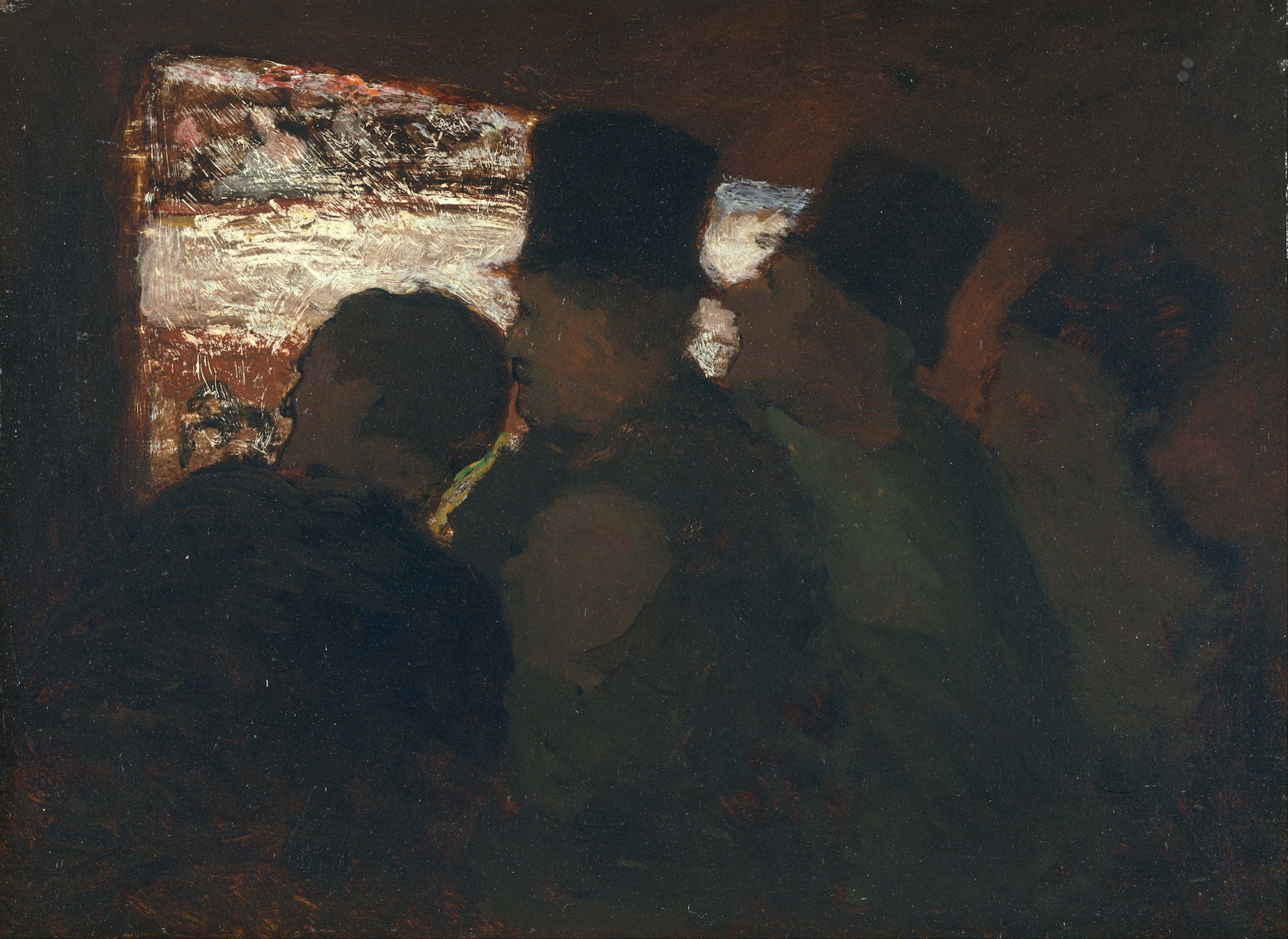 Le public au théâtre by Honoré Daumier - c. 1856-60 