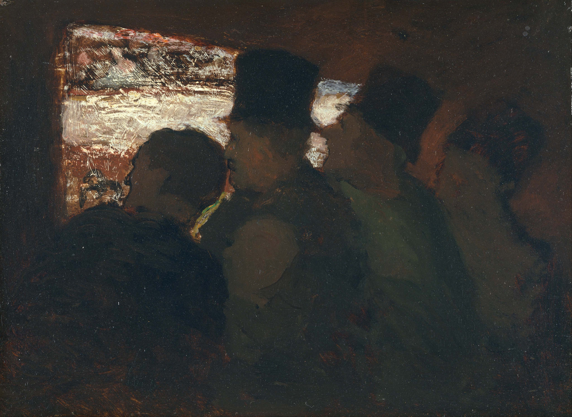 Espetadores de Teatro by Honoré Daumier - c. 1856-60 