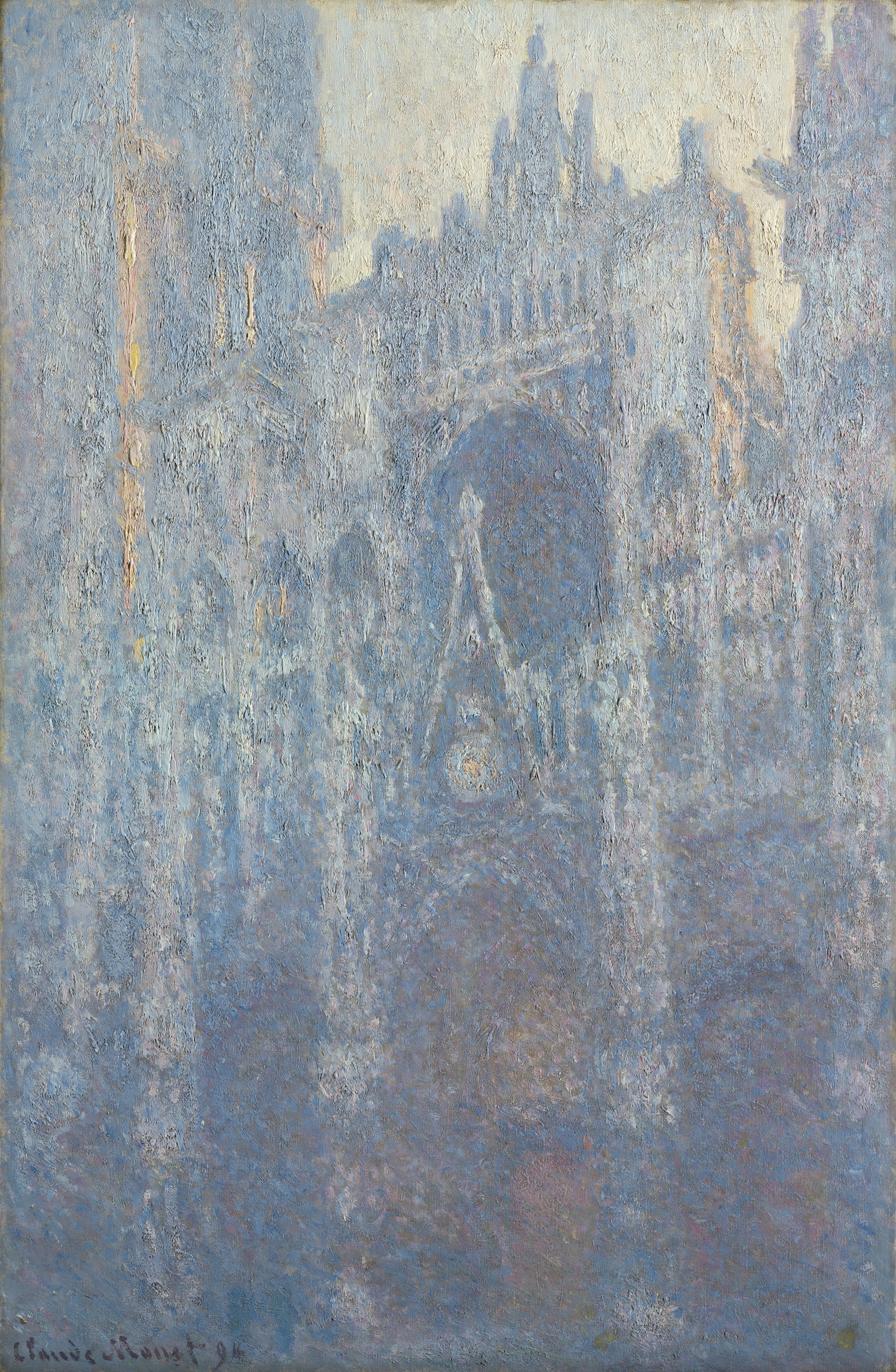 The Portal of Rouen Cathedral in Morning Light by Claude Monet - 1894 - 100.3 × 65.1 cm J. Paul Getty Museum