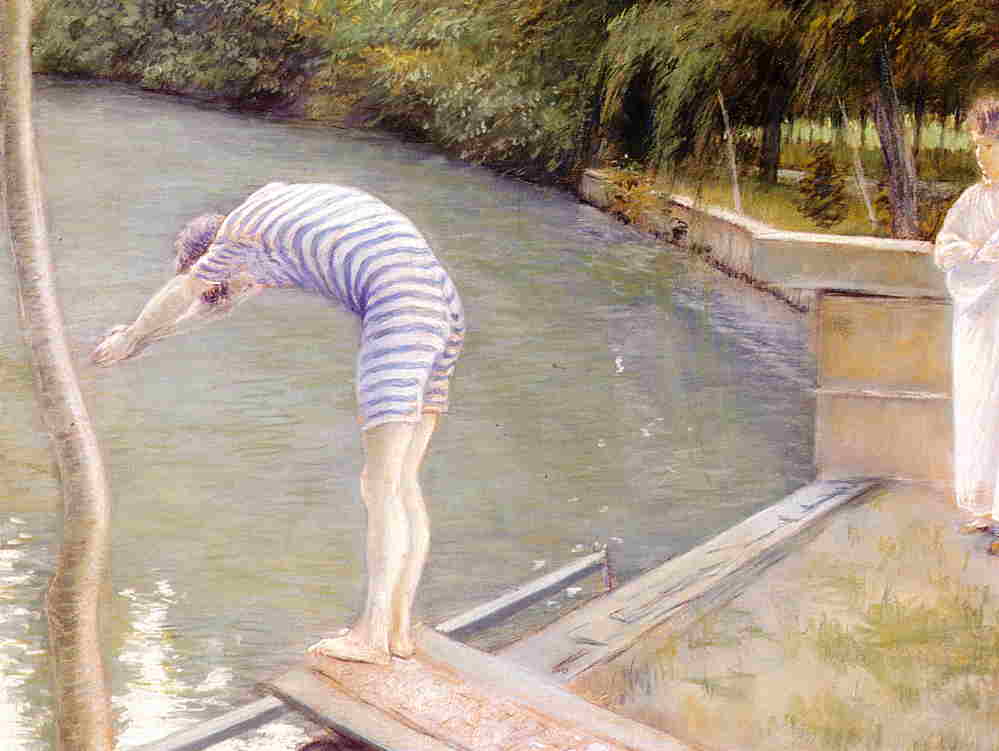 El clavadista by Gustave Caillebotte - 1877 Musée des Beaux-Arts d'Agen