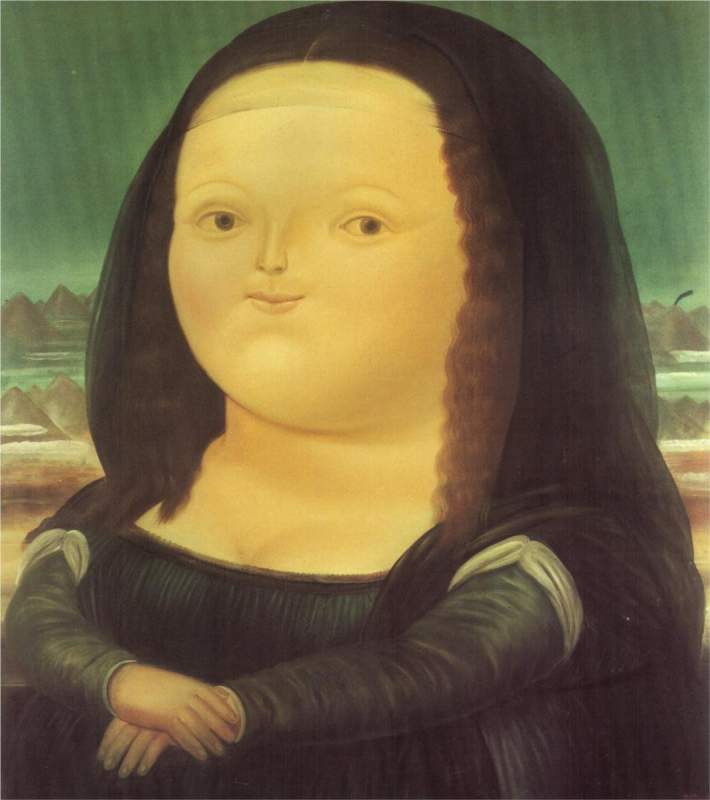 ボテロのモナ・リザ by Fernando Botero via DailyArt mobile app