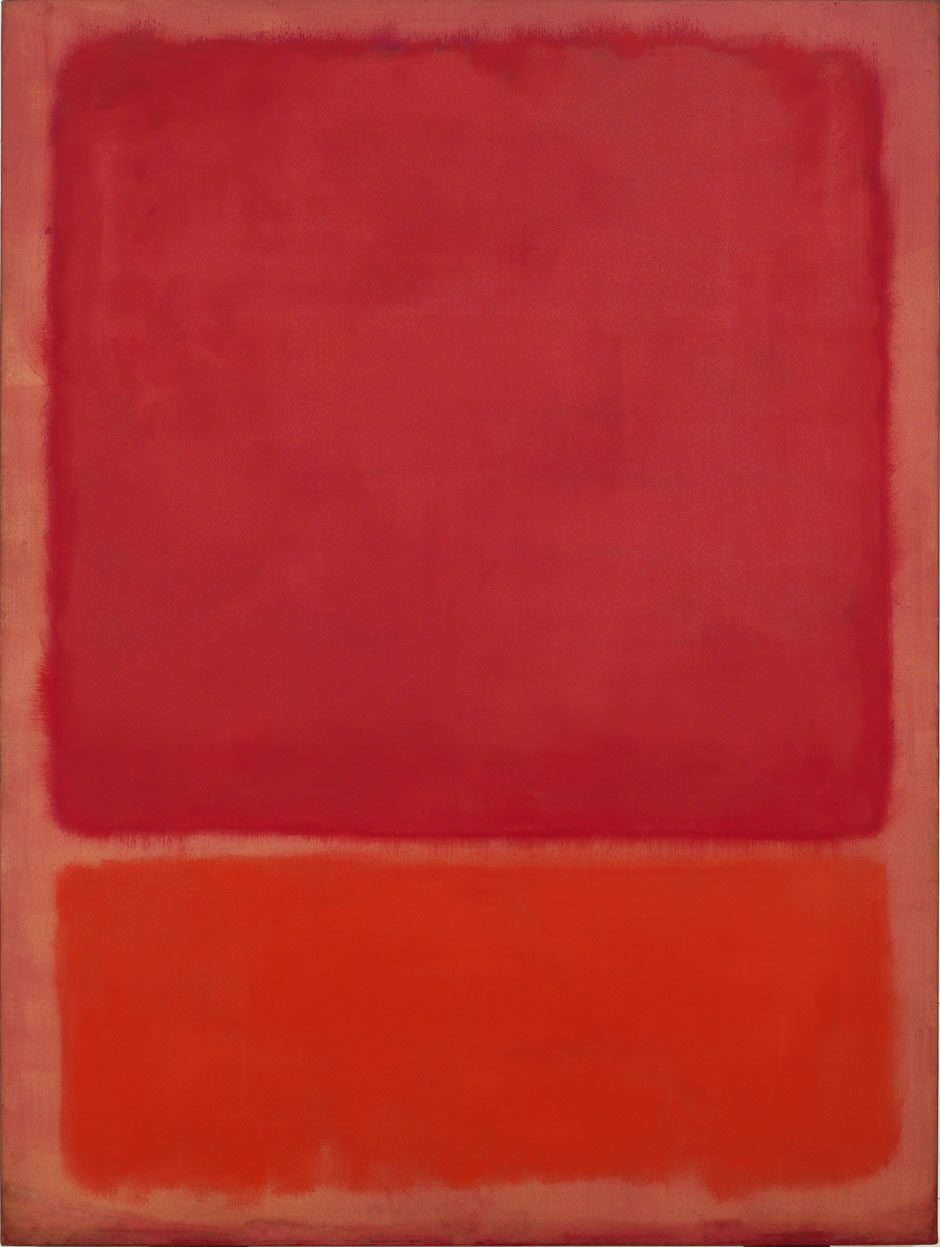 無題（赤、オレンジ） by Mark Rothko - 1968年 - 233 x 176 cm 