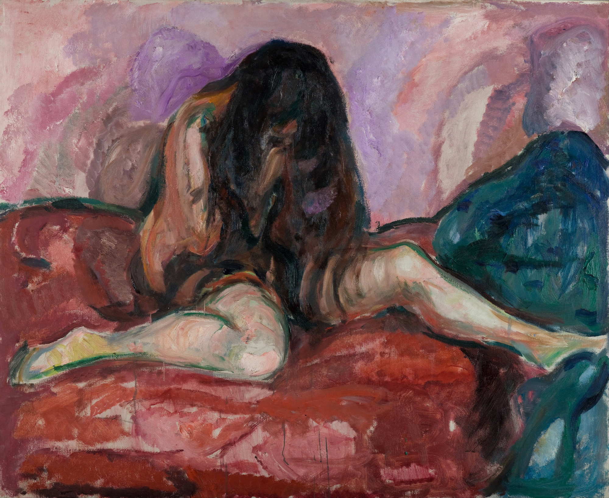 Weeping Nude by Edvard Munch - 1913/1914 - 110 x 135 cm Munch Museum