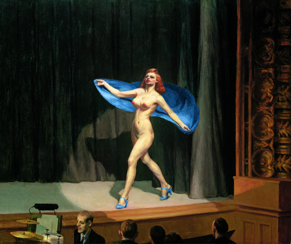 Girlie Show by Edward Hopper - 1941 coleção privada