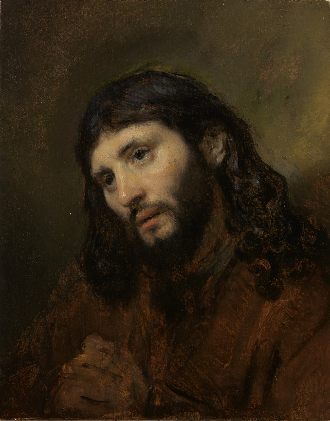 Het Hoofd van Christus by Rembrandt Van Rijn - 1648 - 25,5 x 20,1 cm Rembrandthuis