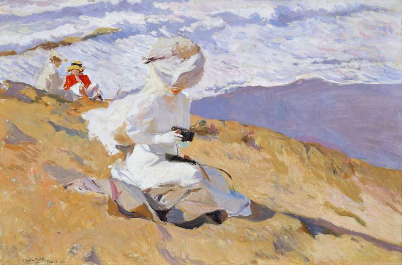 Joaquin Sorolla 油彩画 ホアキン・ソローラ（Joaquin Sorolla） - キャンバスに手作りの油絵の