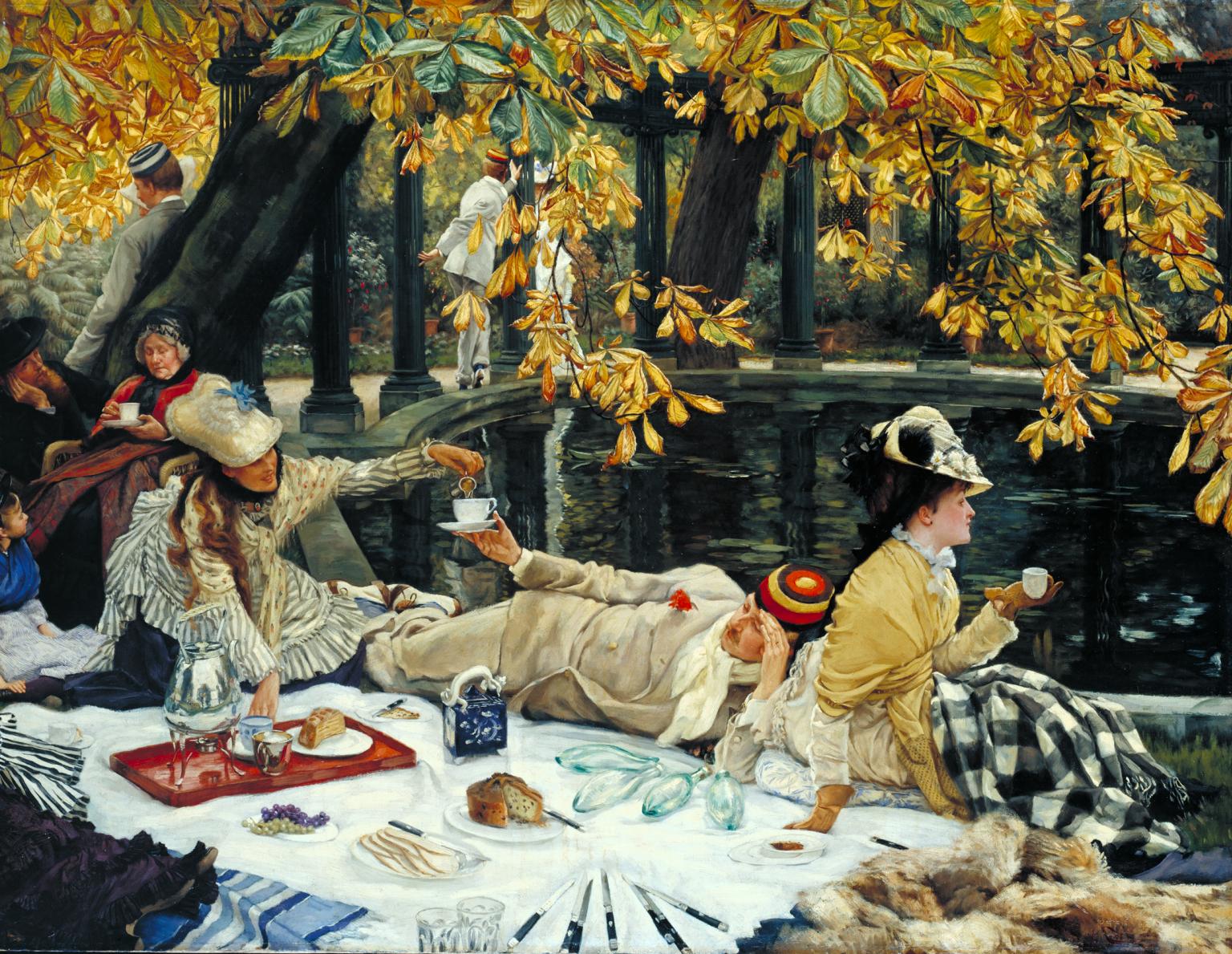 Holyday (auch bekannt als Das Picknick) by James Tissot - c. 1876 - 76.2 x 99.4 cm Tate Modern