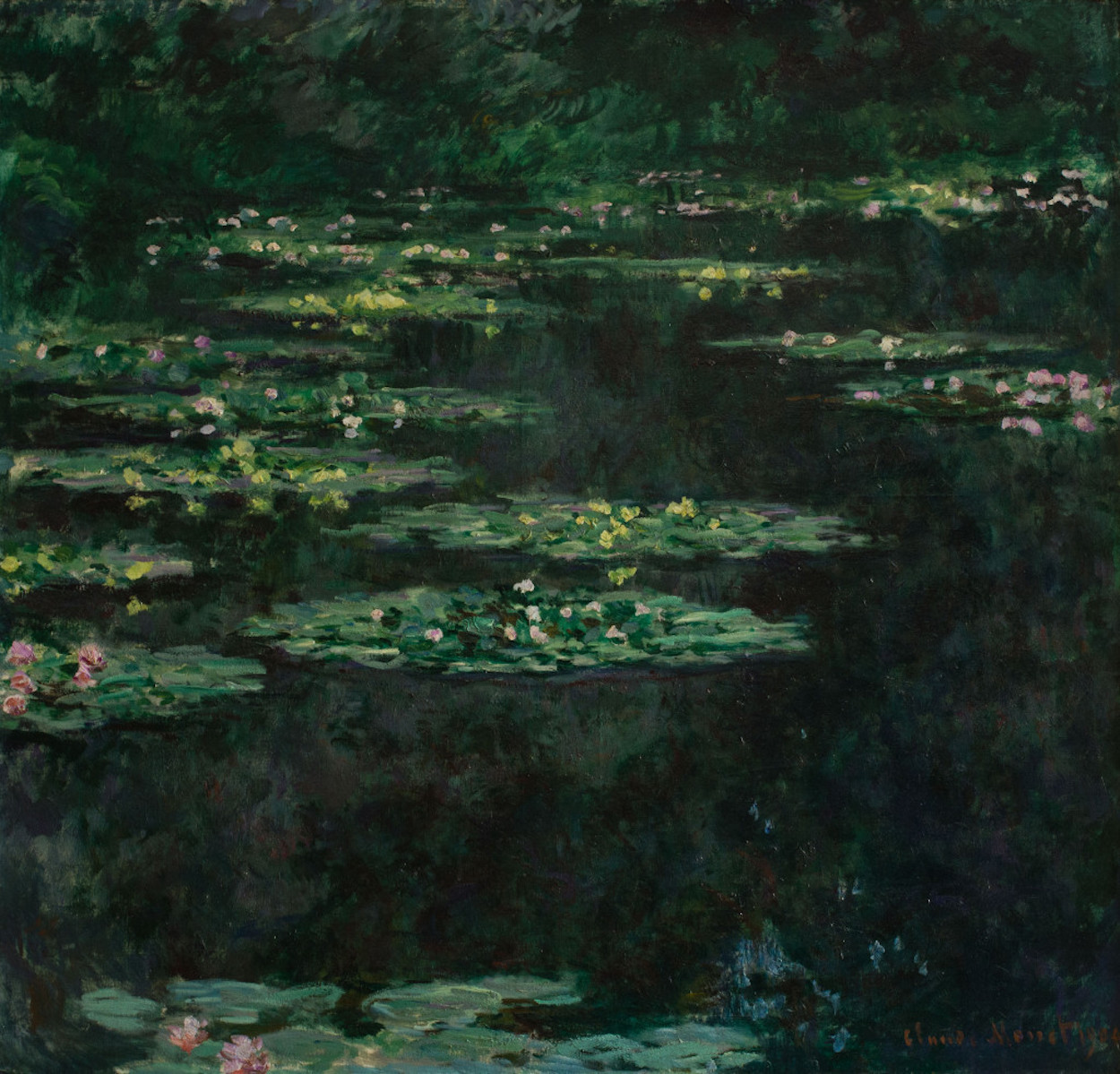 Waterlilies by Claude Monet - 1904 - 92 x 89 cm MuMa - Musée d'art moderne André Malraux