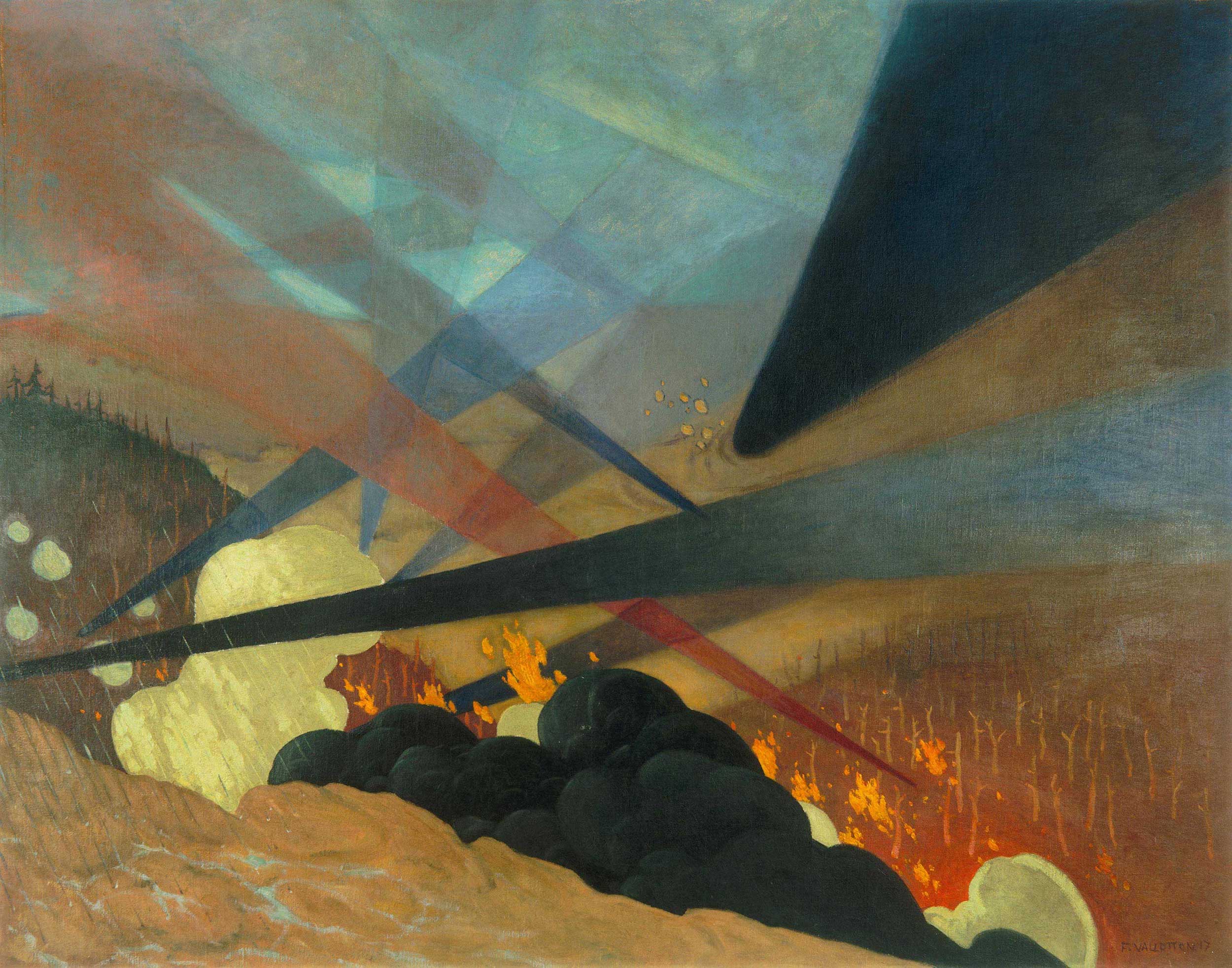 Верден by Félix Vallotton - 1917 - 114 x 146 cm 
