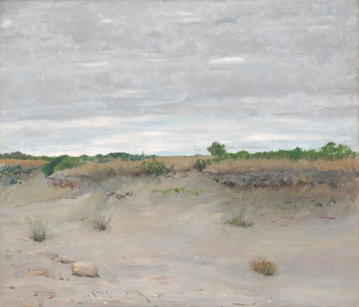 Zamiatane wiatrem piaski by William Merritt Chase  - 1894 - 87 x 101.5 cm 