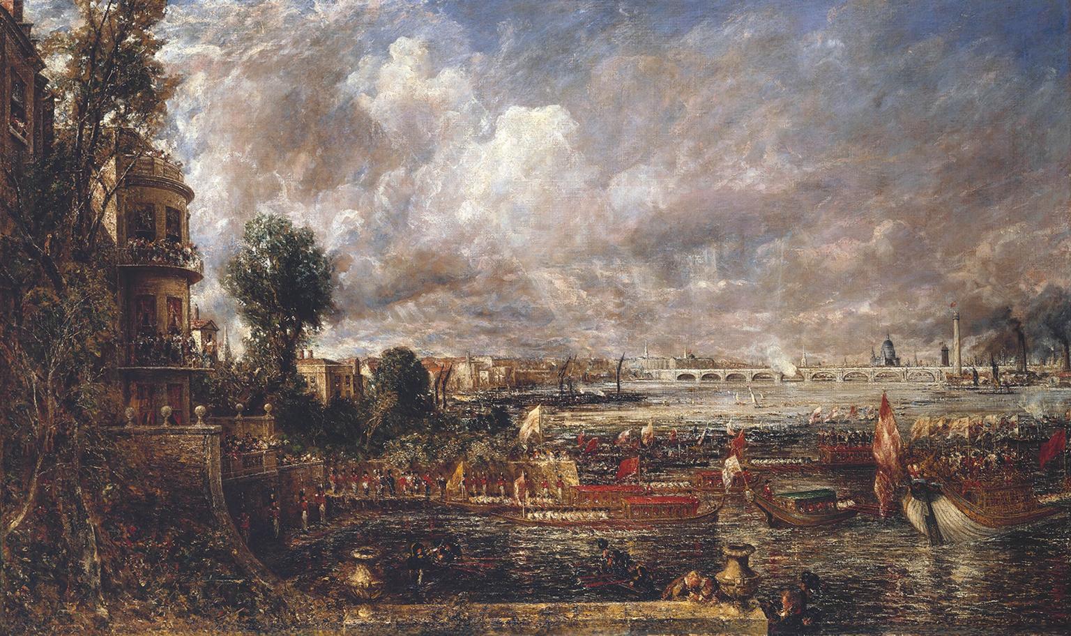افتتاح جسر واترلو by John Constable 