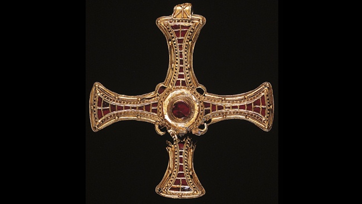 Crucea pectorală a Sfântului Cuthbert by Unknown Artist - c. 700 