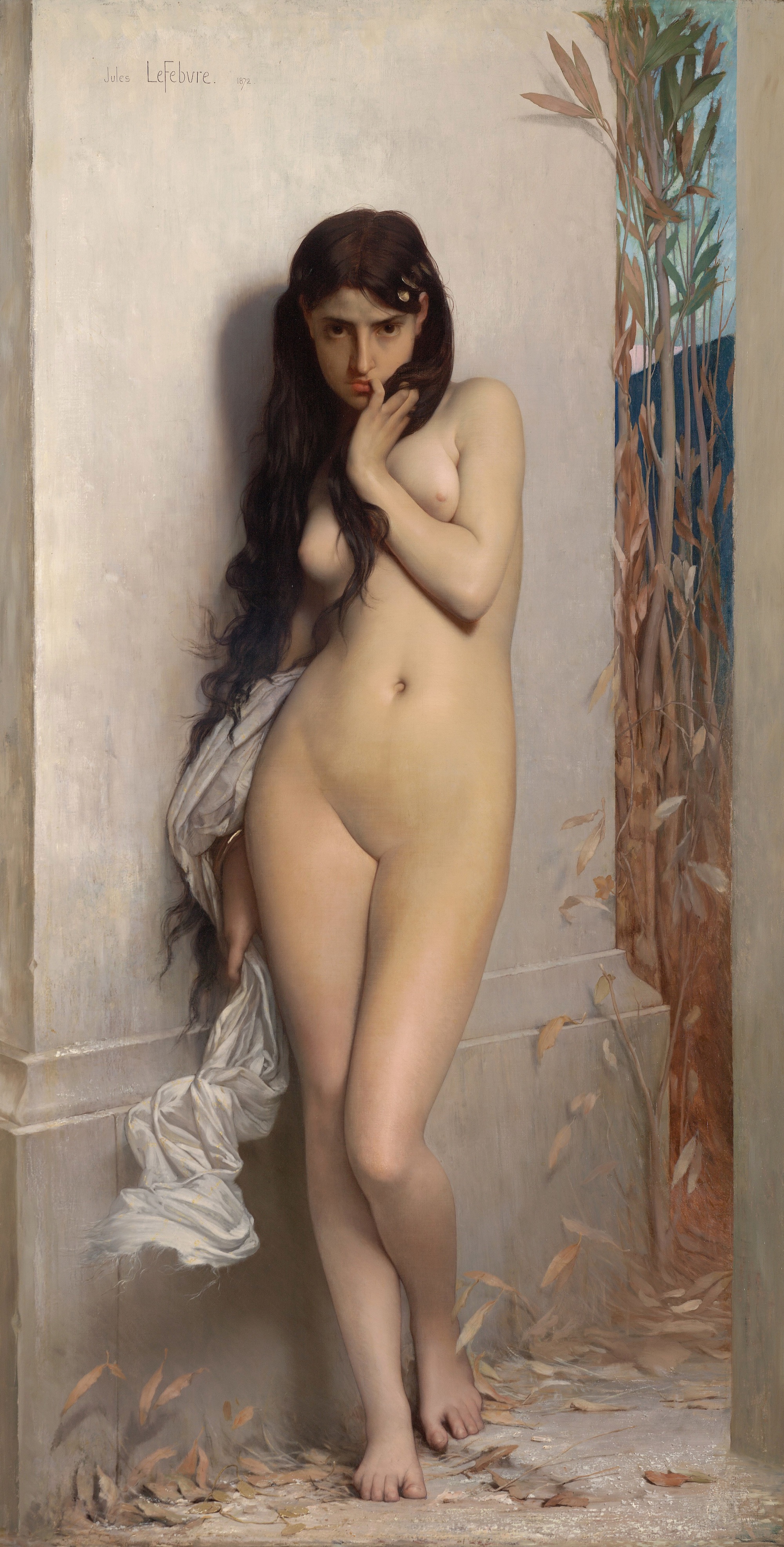 الجُندب (الجراد) by Jules Lefebvre - 1872 للميلاد - 123.8 x 186.7 cm 