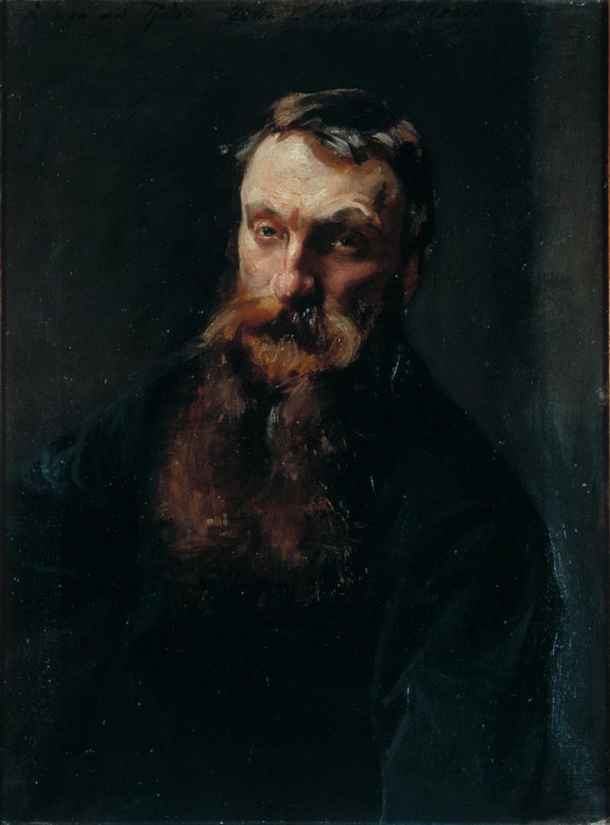 Portret van Rodin by John Singer Sargent - 1884 - 72 x 53 cm 