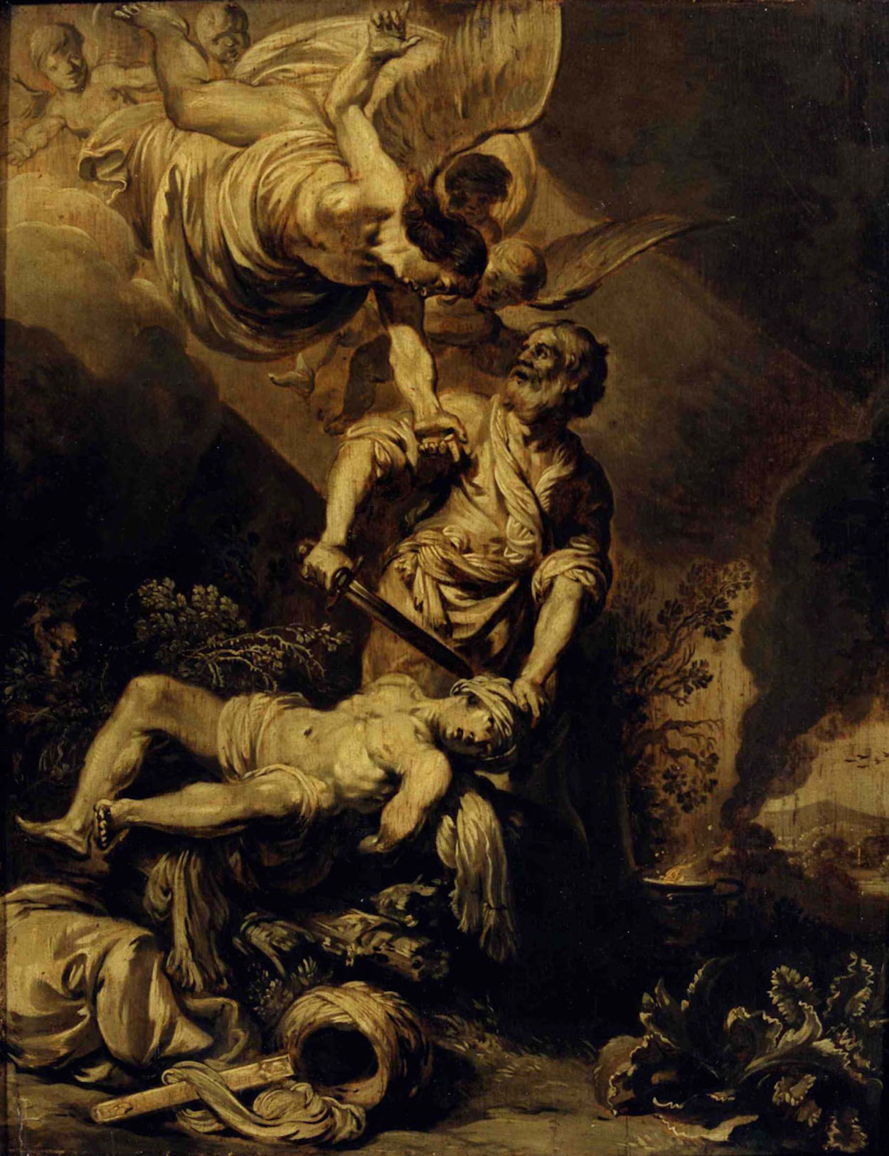 Η Θυσία του Αβραάμ  by Pieter Lastman - περί 1612 