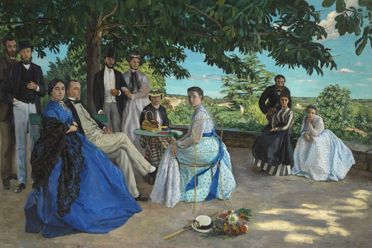 Family Reunion by Frédéric Bazille - 1867 - 1,52 m x 2,27 m Musée d'Orsay