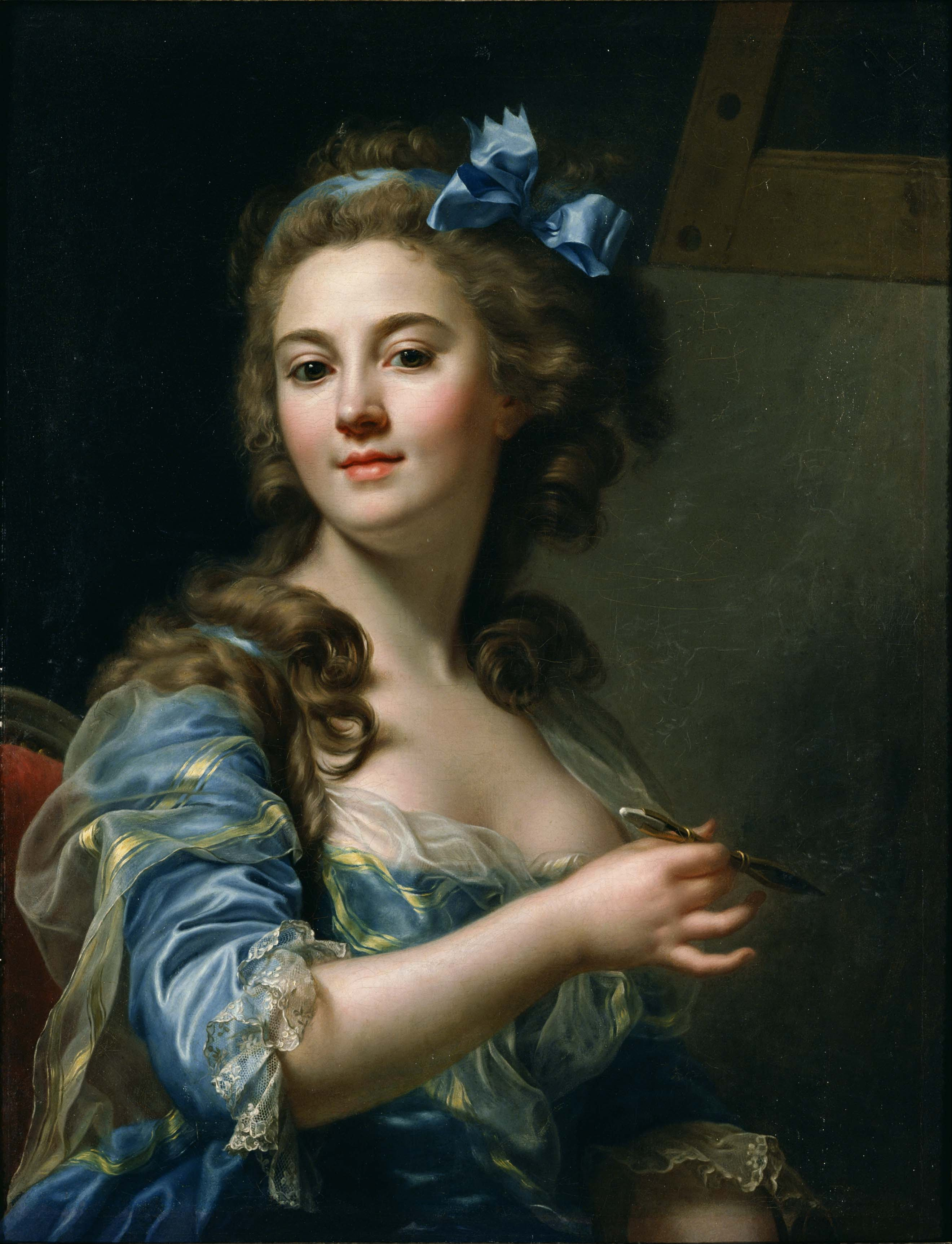  بورتريه شخصي لماري-جابريال كابت by Marie-Gabrielle Capet - 1783 - 59.5 سنتيمتر * 77 سنتيمتر 