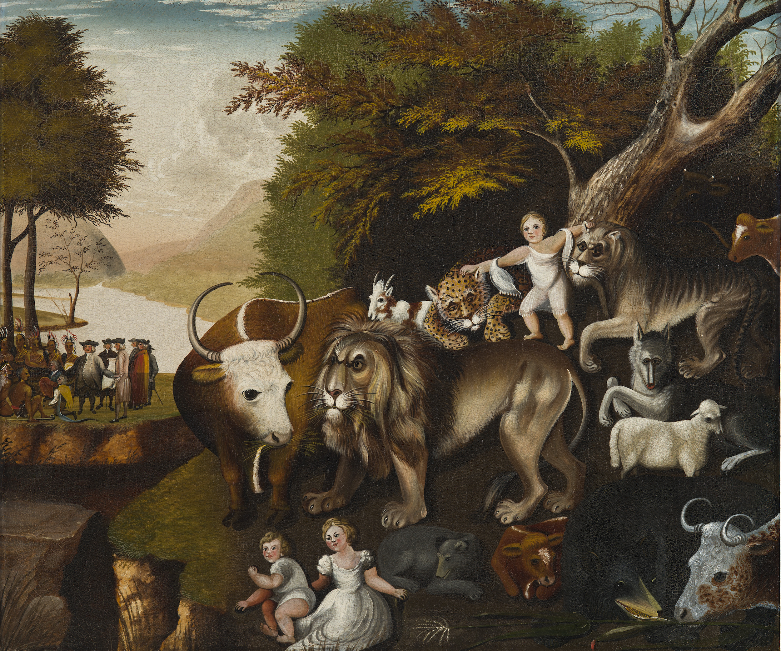 The Peaceable Kingdom by Edward Hicks - 1833 private collection
